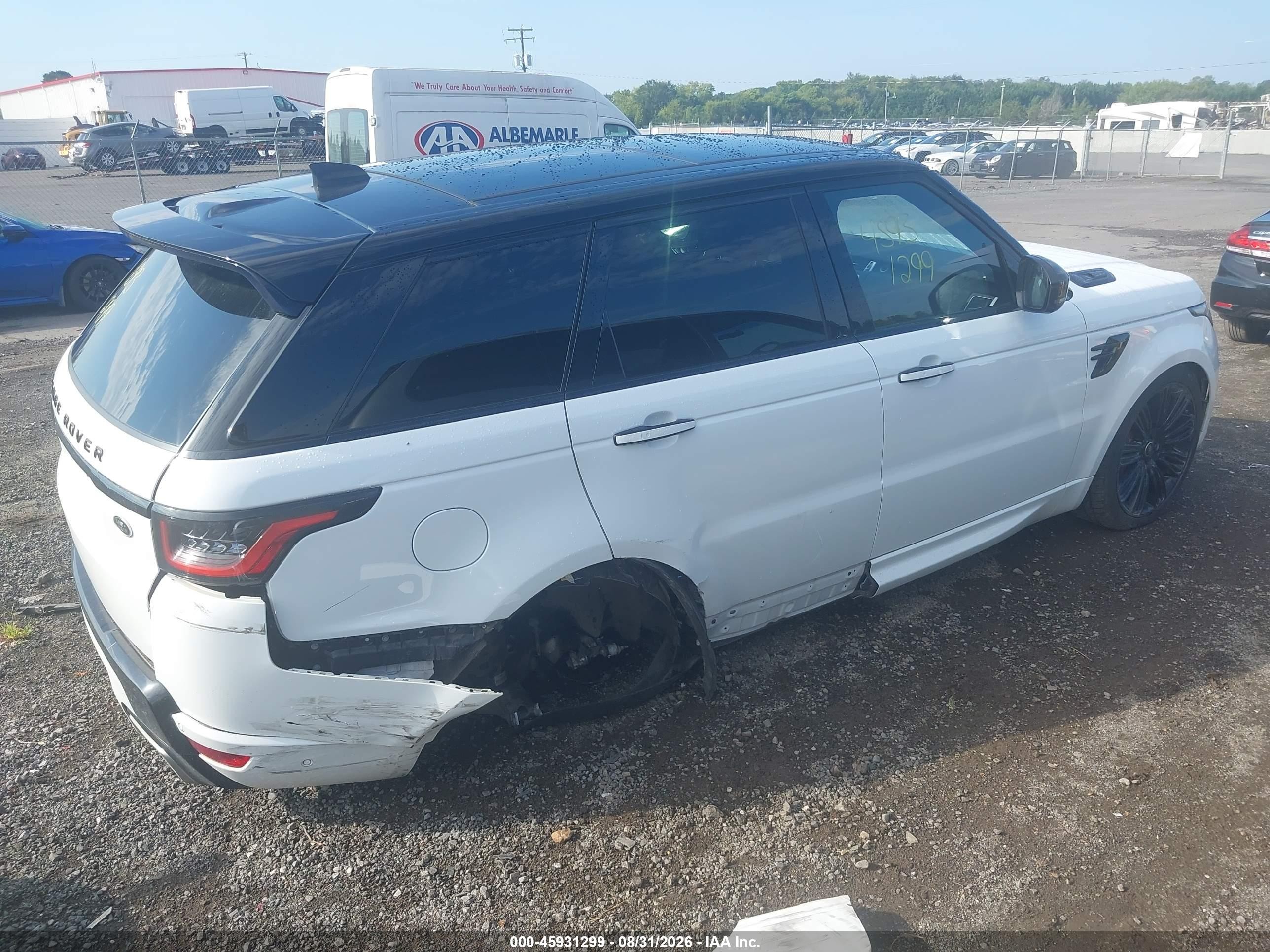 2019 Land Rover Range Rover Sport Hse Dynamic White vin: SALWV2SV6KA815289
