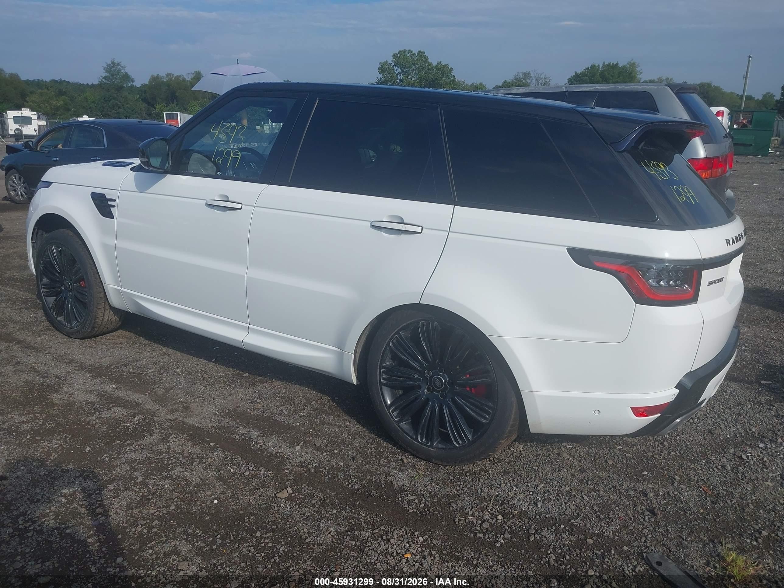 2019 Land Rover Range Rover Sport Hse Dynamic White vin: SALWV2SV6KA815289