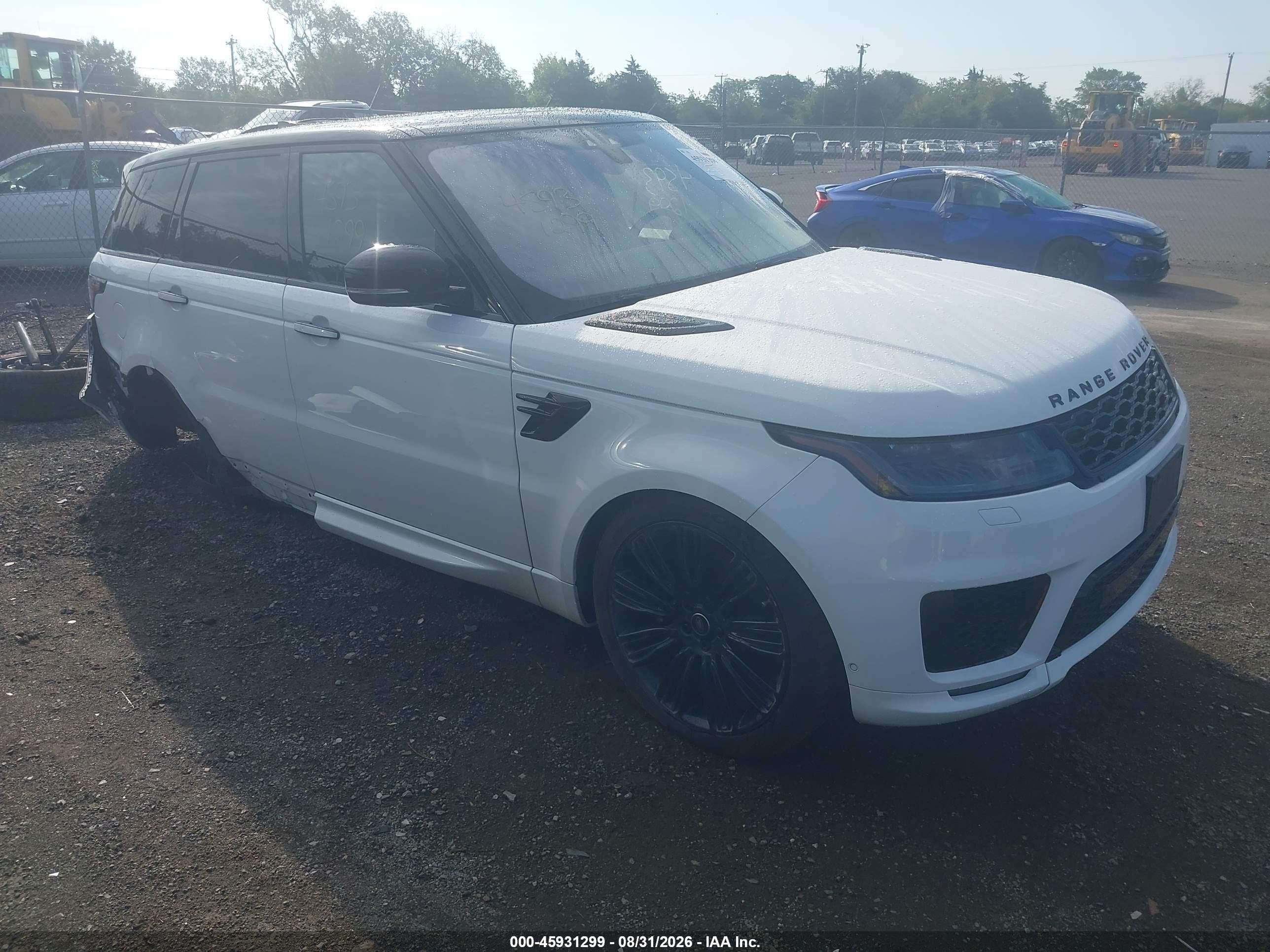 2019 Land Rover Range Rover Sport Hse Dynamic White vin: SALWV2SV6KA815289