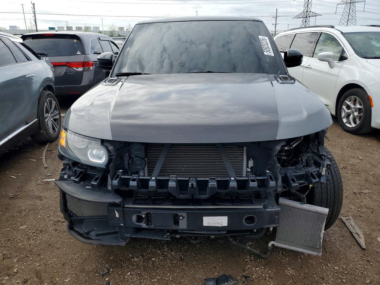 2015 Land Rover Range Rover Sport Svr Gray vin: SALWZ2EF5FA520330