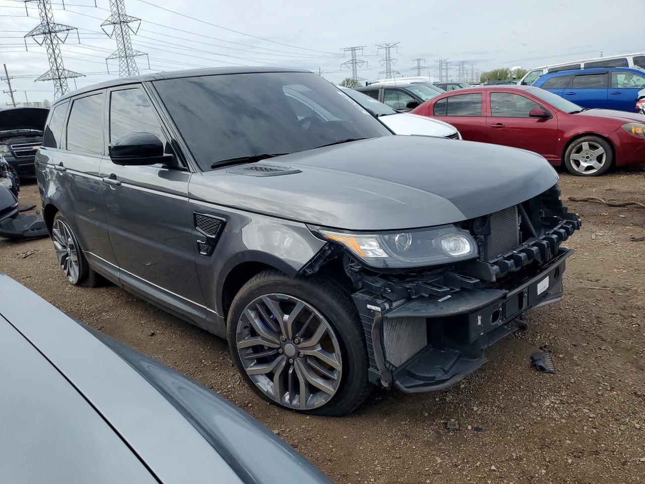 2015 Land Rover Range Rover Sport Svr Gray vin: SALWZ2EF5FA520330