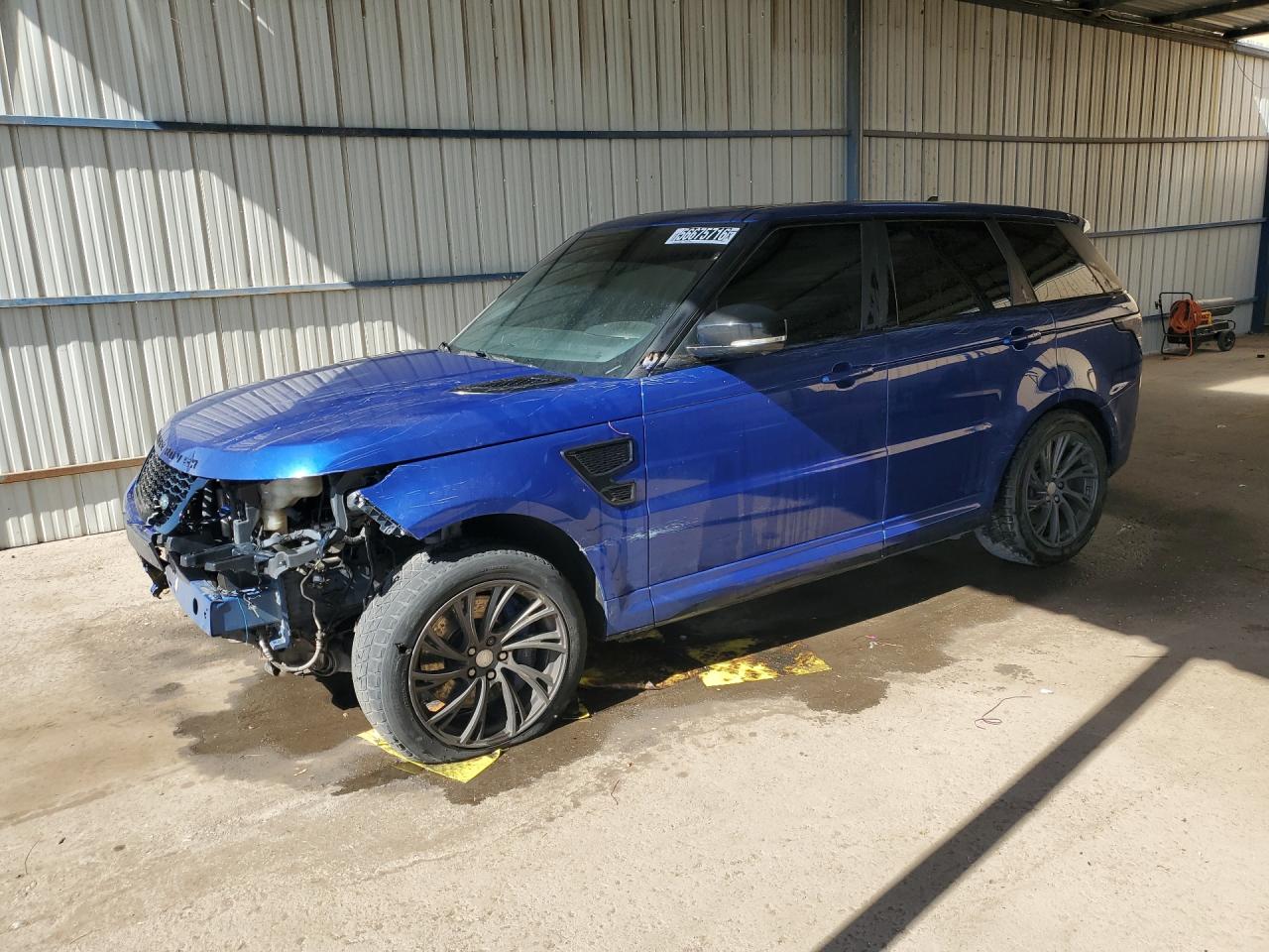 2015 Land Rover Range Rover Sport Svr Blue vin: SALWZ2EFXFA524177 Damage: Left Front Fender, Dent(S) W/ Paint Dmg, 5 To 6 Inches