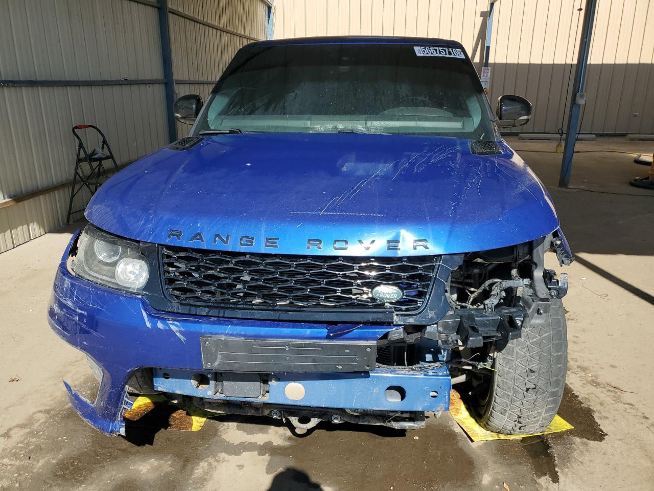 2015 Land Rover Range Rover Sport Svr Blue vin: SALWZ2EFXFA524177 Damage: Front Bumper/Cover, Broken, Replacement Required