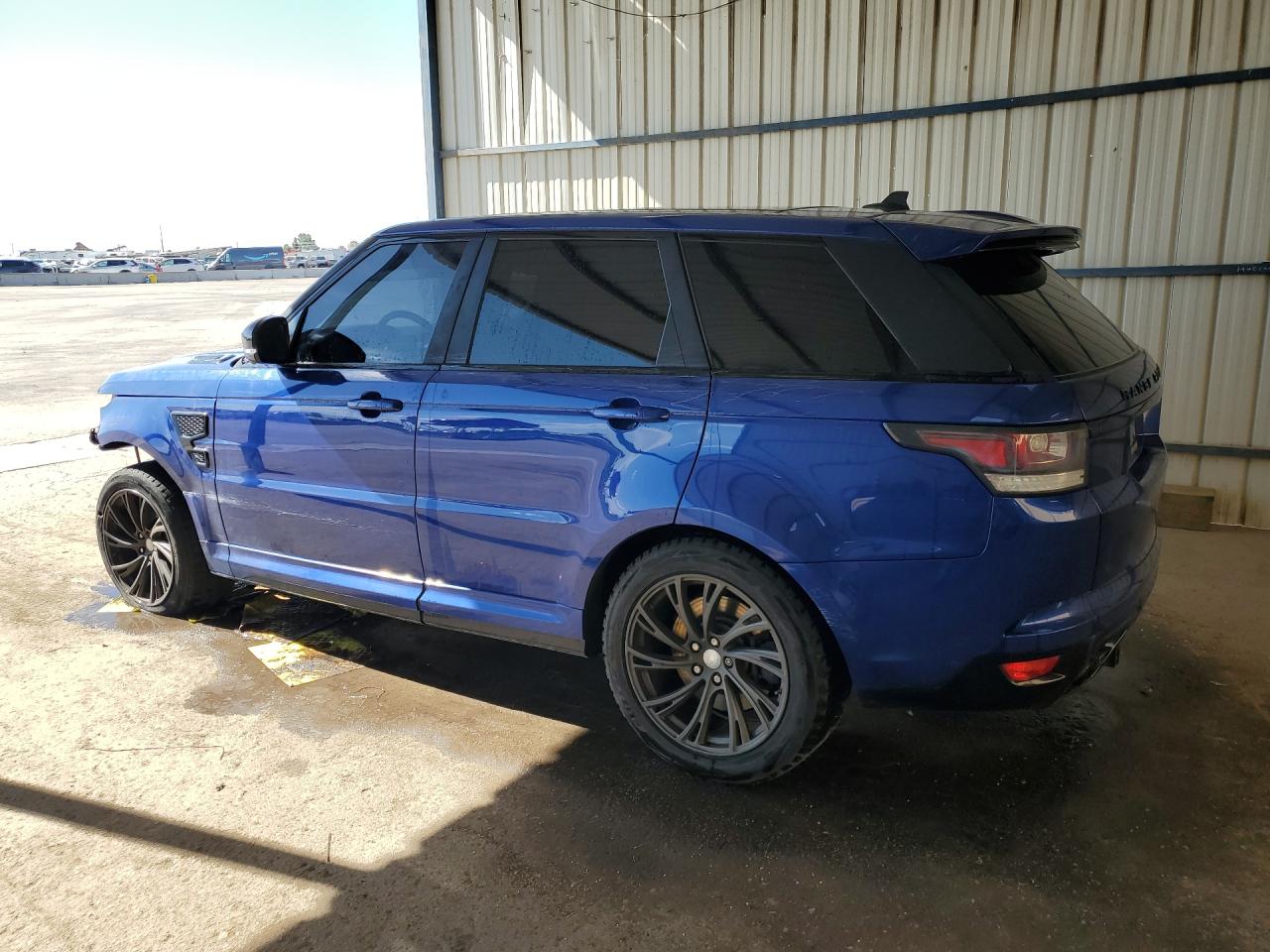 2015 Land Rover Range Rover Sport Svr Blue vin: SALWZ2EFXFA524177 Damage: Left Qtr Panel, Heavy Scratch, 11 To 12 Inches