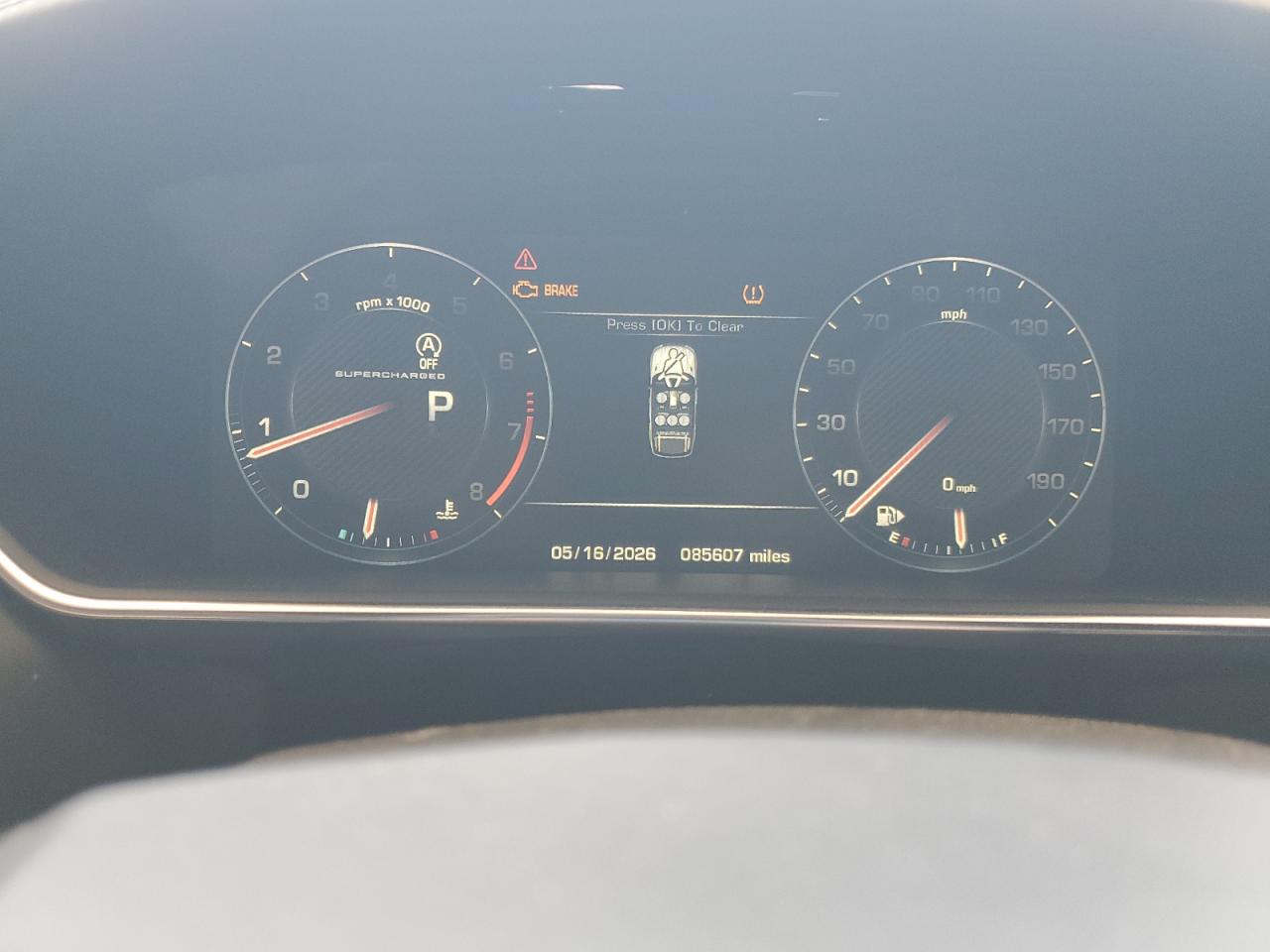 2015 Land Rover Range Rover Sport Svr Blue vin: SALWZ2EFXFA524177 Damage: Warning Light - Engine, On, Unacceptable
