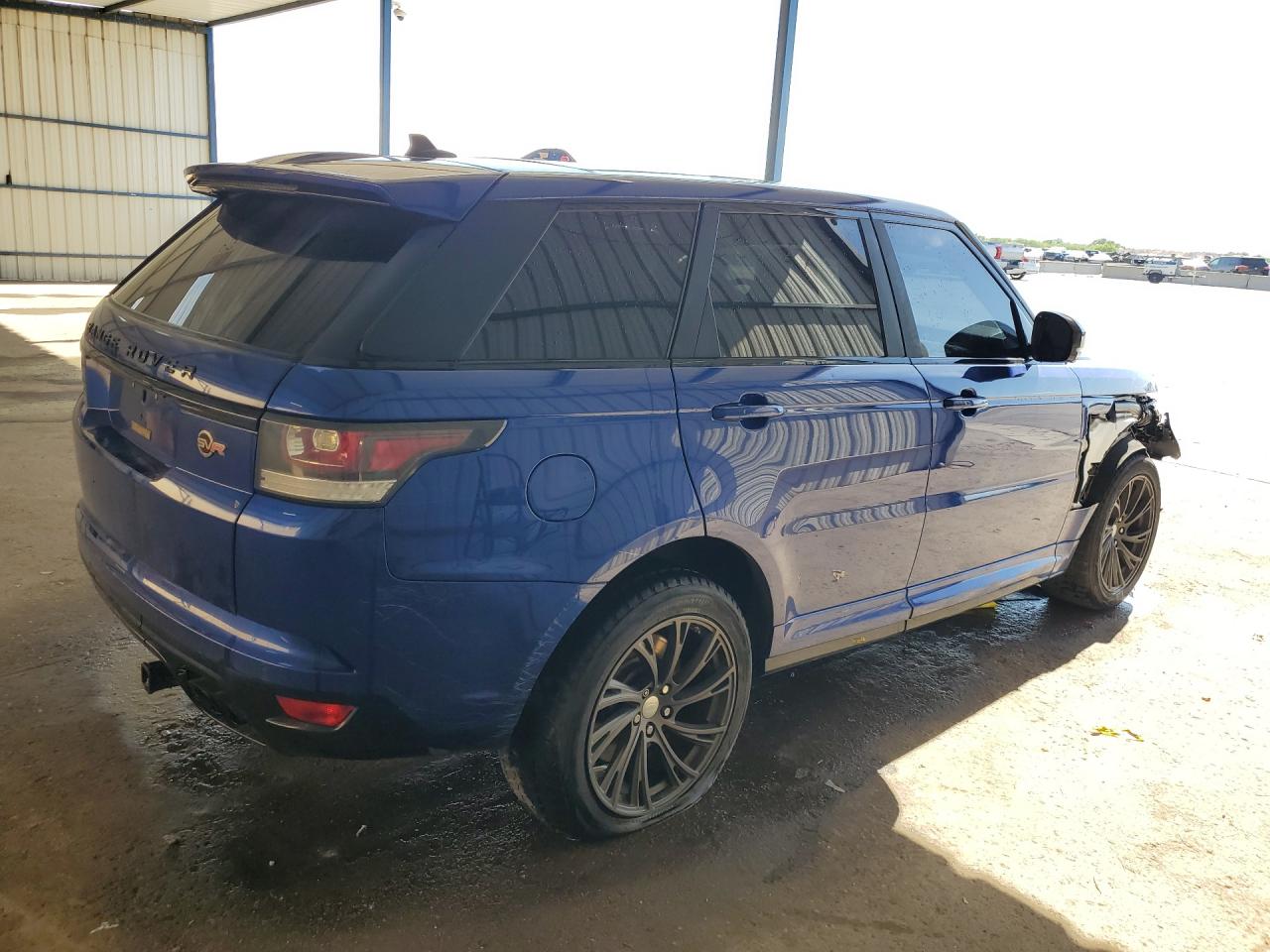 2015 Land Rover Range Rover Sport Svr Blue vin: SALWZ2EFXFA524177 Damage: Right Qtr Panel, Heavy Scratch, 2 To 3 Inches