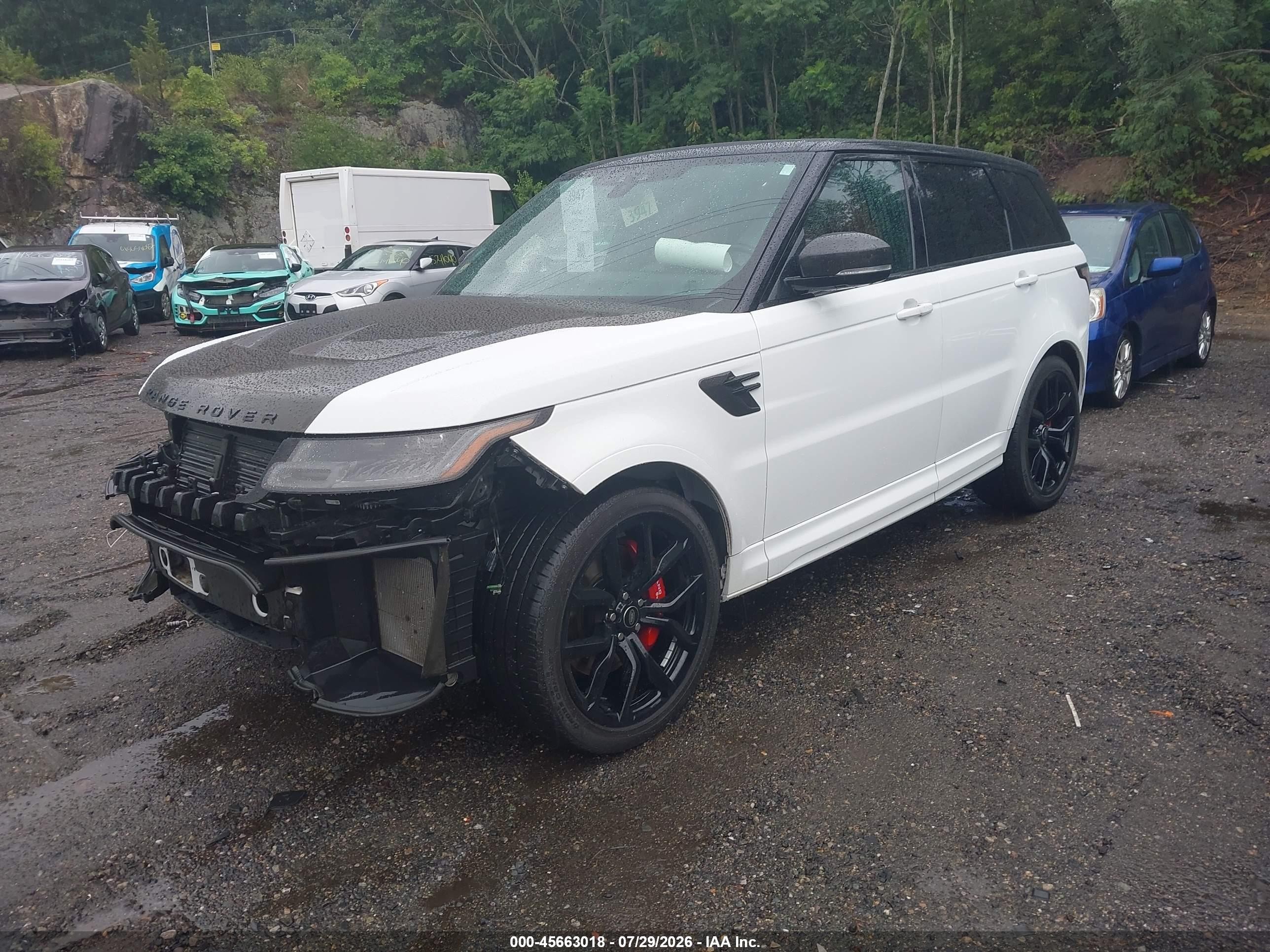 2022 Land Rover Range Rover Sport Svr/svr Carbon Edition White vin: SALWZ2RE3NA235934