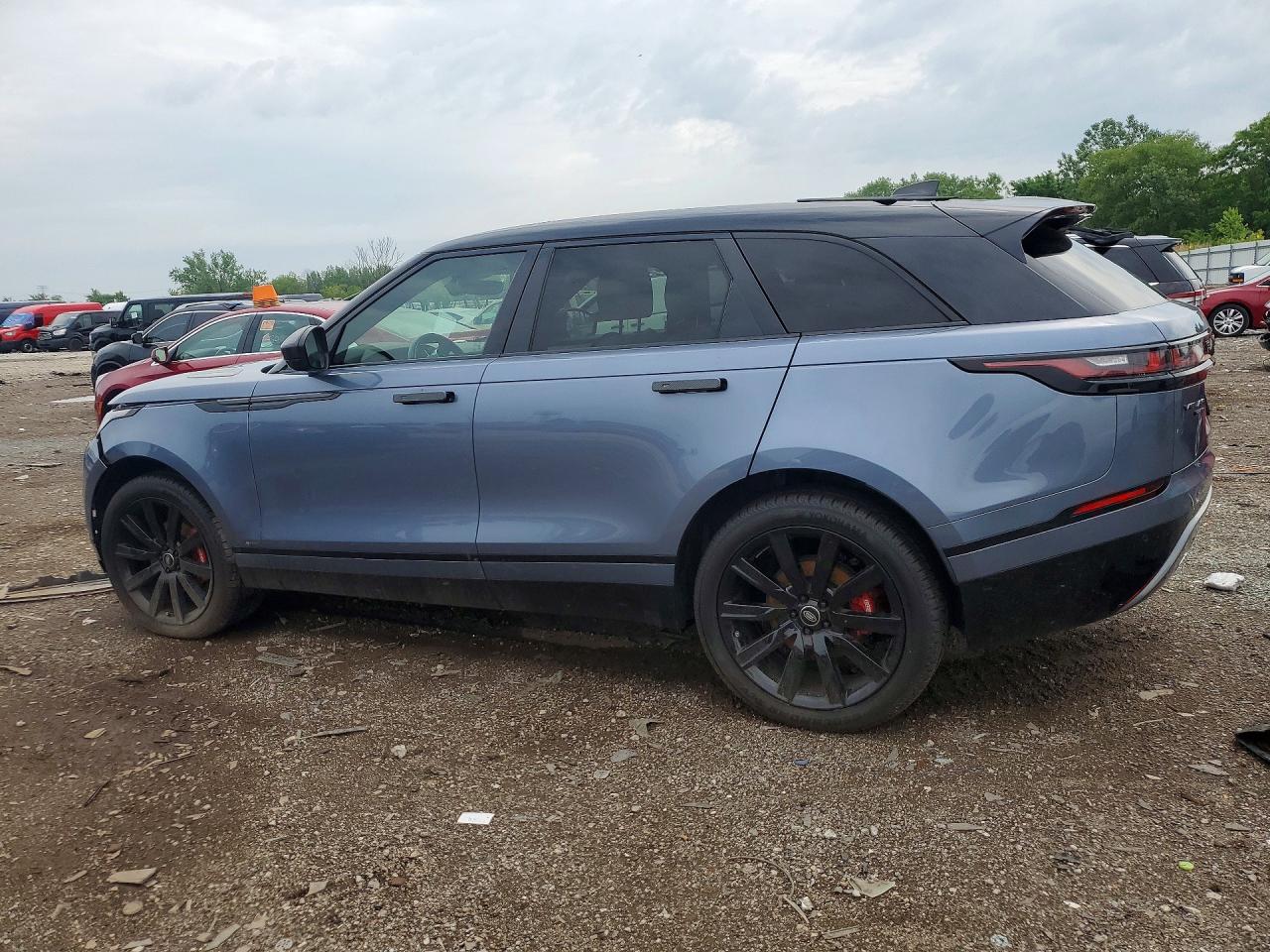 2020 Land Rover Range Rover Velar R-dynamic S Синий vin: SALYK2EX9LA293211