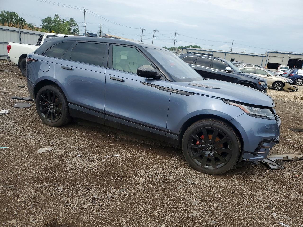 2020 Land Rover Range Rover Velar R-dynamic S Синий vin: SALYK2EX9LA293211