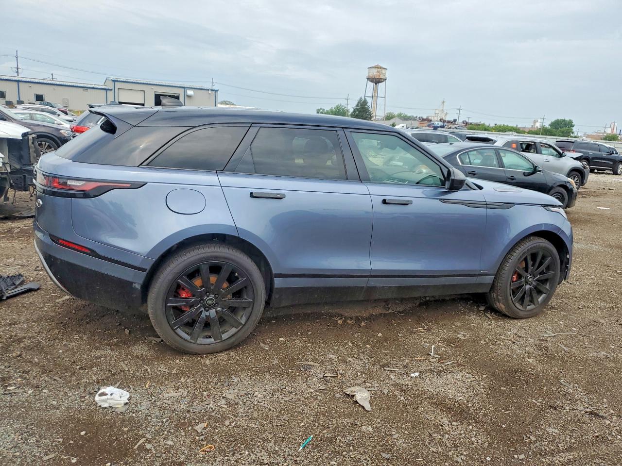 2020 Land Rover Range Rover Velar R-dynamic S Синий vin: SALYK2EX9LA293211