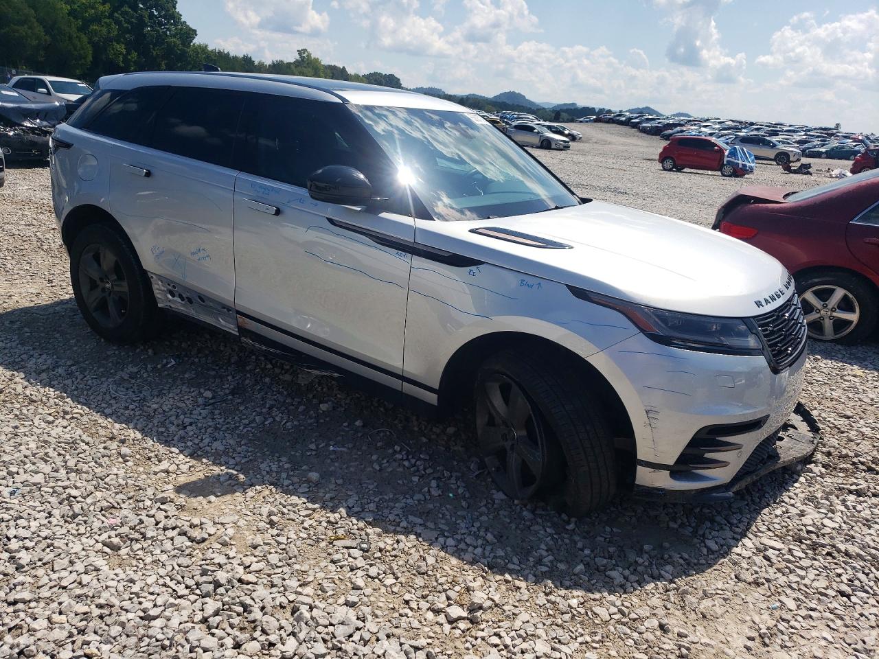 2024 Land Rover Range Rover Velar Dynamic Se Silver vin: SALYL2EX3RA370872