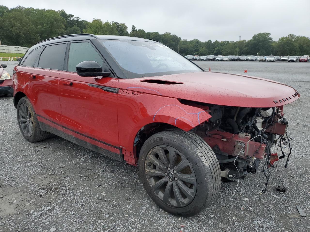 2021 Land Rover Range Rover Velar R-dynamic S Red vin: SALYT2EX9MA313522