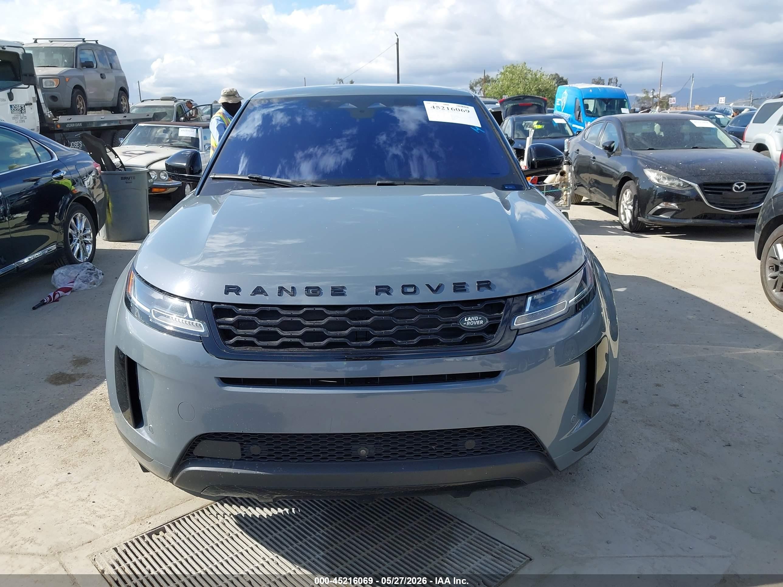 2021 Land Rover Range Rover Evoque S Gray vin: SALZJ2FX1MH122600