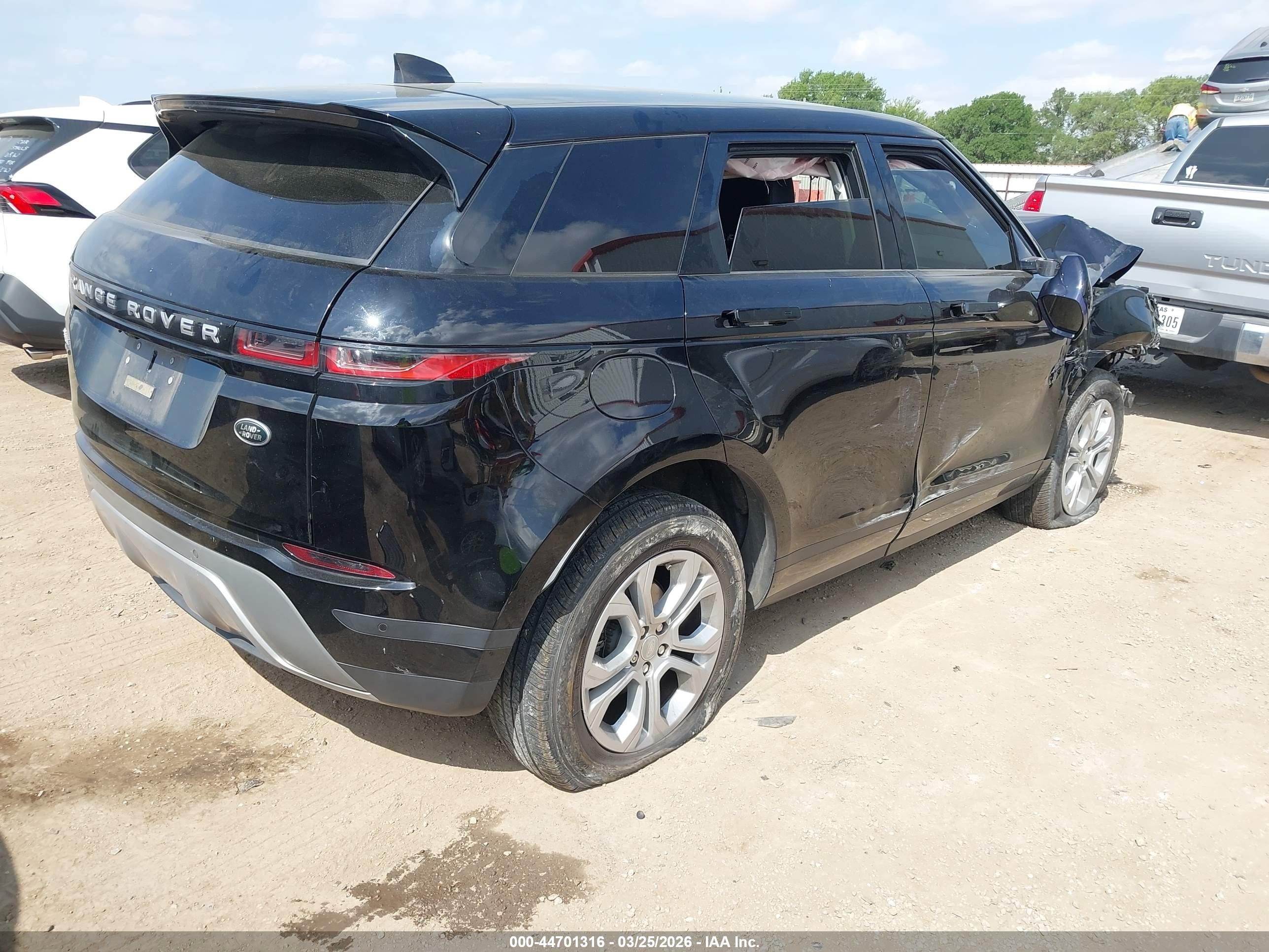2020 Land Rover Range Rover Evoque S Black vin: SALZJ2FX2LH079898
