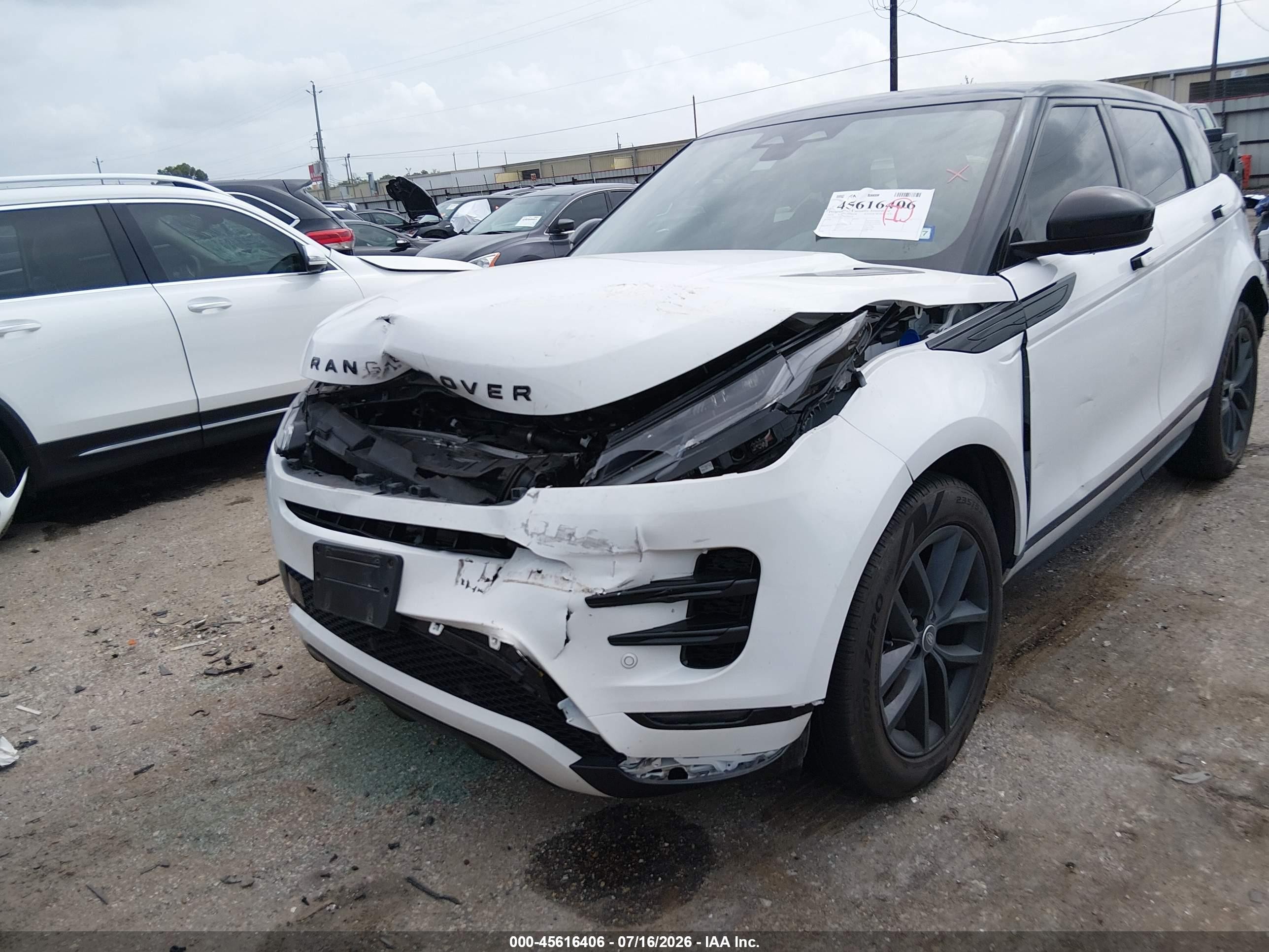 2024 Land Rover Range Rover Evoque Dynamic Se White vin: SALZL2FX8RH243318