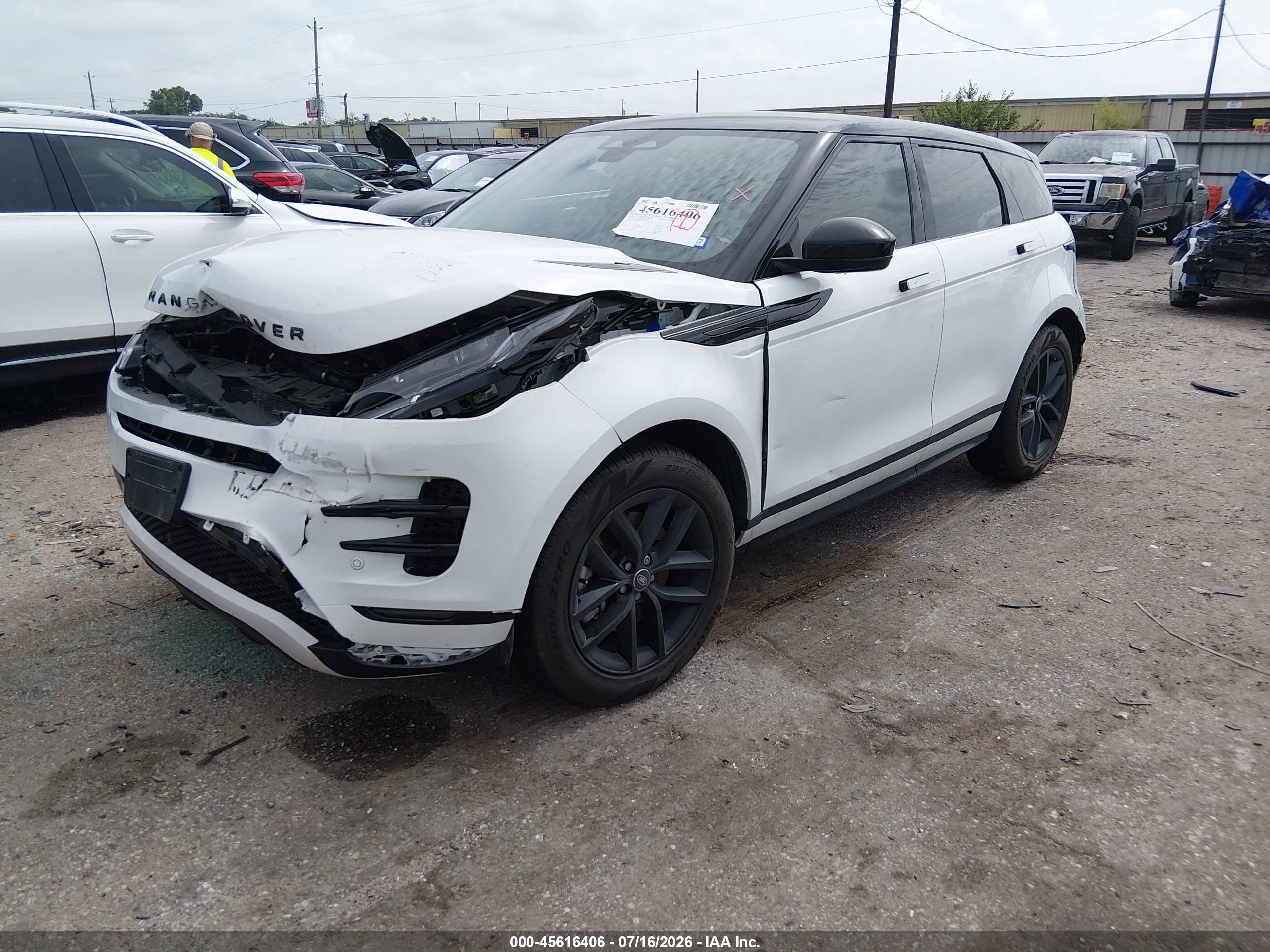 2024 Land Rover Range Rover Evoque Dynamic Se White vin: SALZL2FX8RH243318