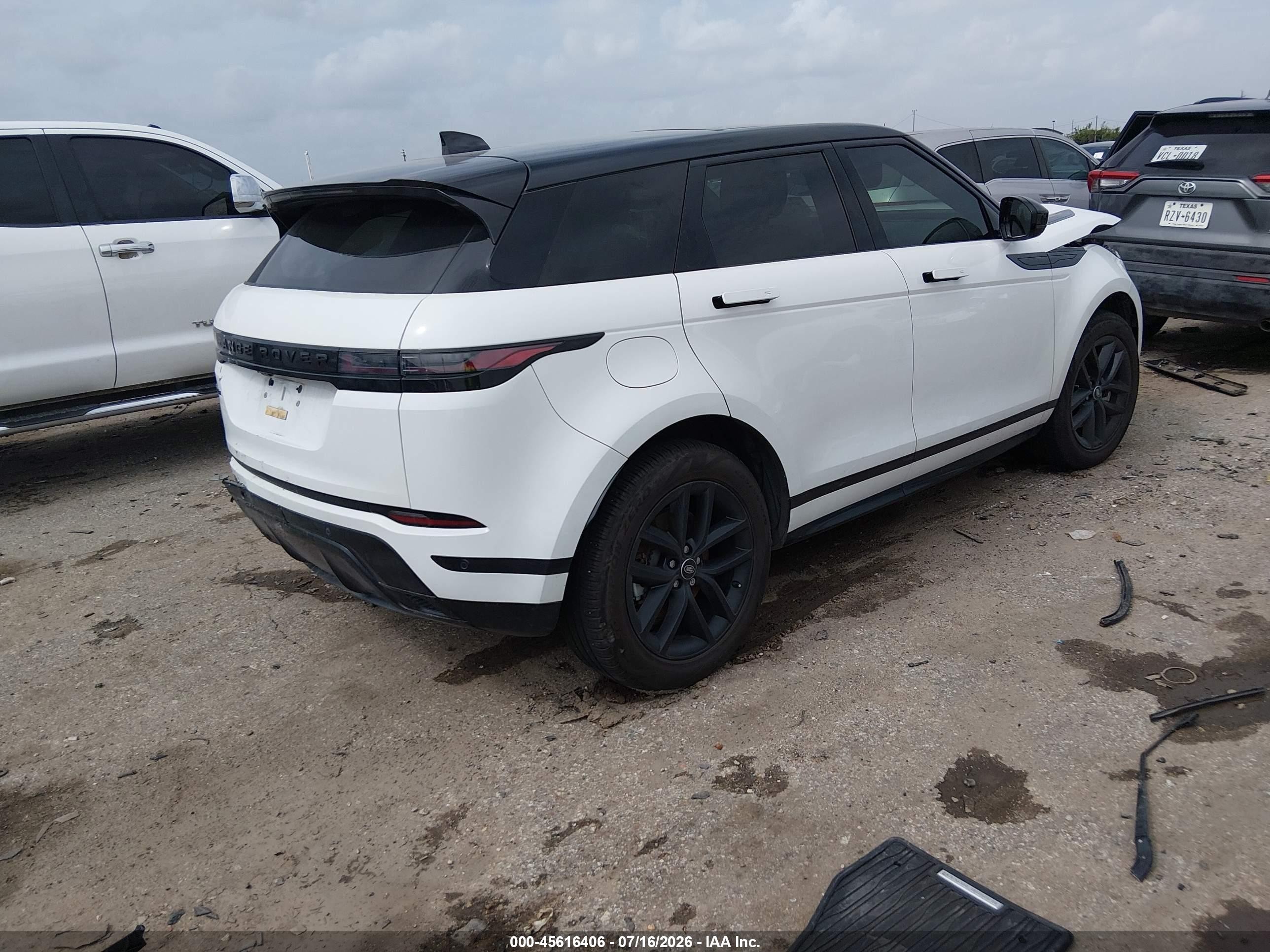 2024 Land Rover Range Rover Evoque Dynamic Se White vin: SALZL2FX8RH243318