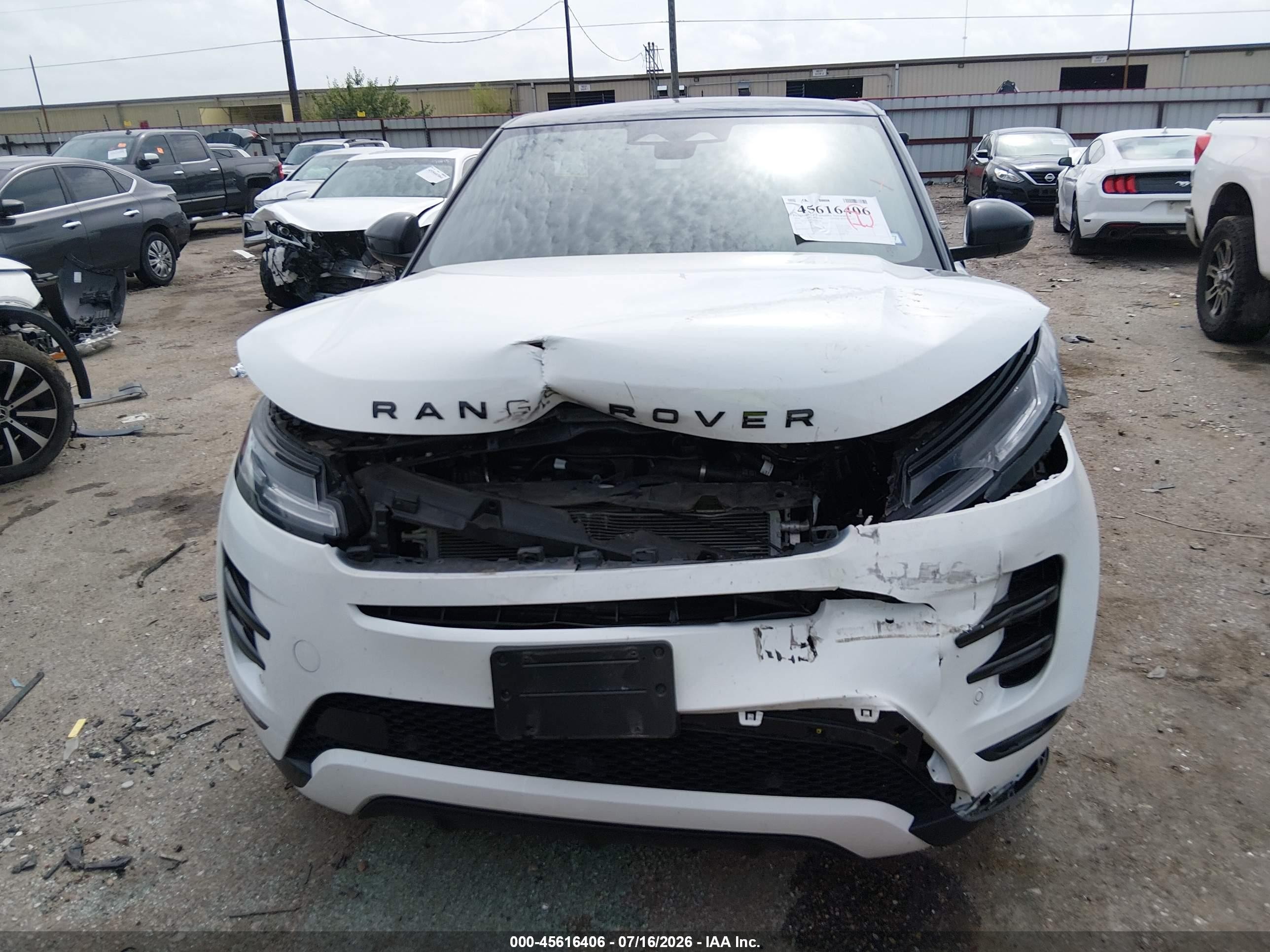 2024 Land Rover Range Rover Evoque Dynamic Se White vin: SALZL2FX8RH243318