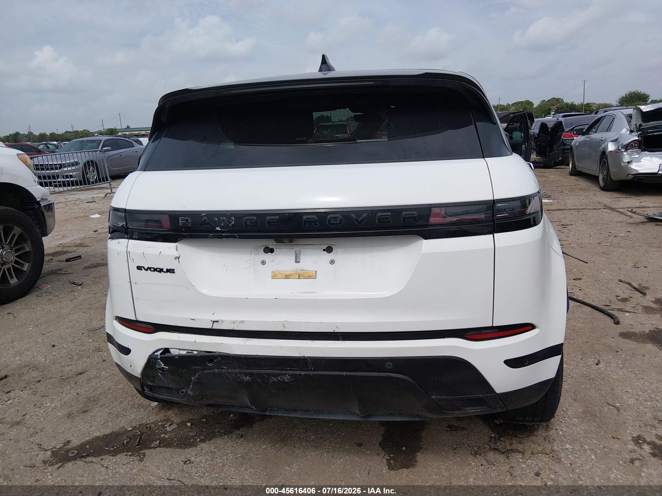 2024 Land Rover Range Rover Evoque Dynamic Se White vin: SALZL2FX8RH243318