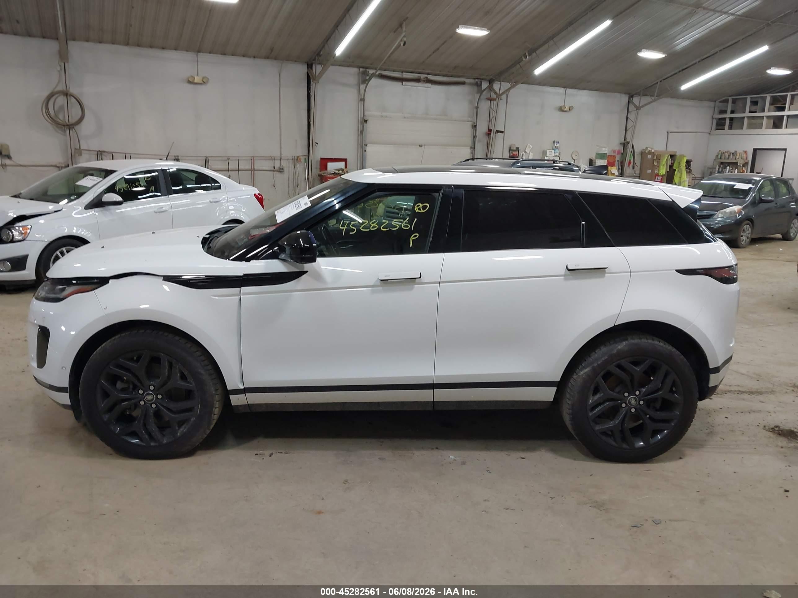 2021 Land Rover Range Rover Evoque Se White vin: SALZP2FX1MH123146