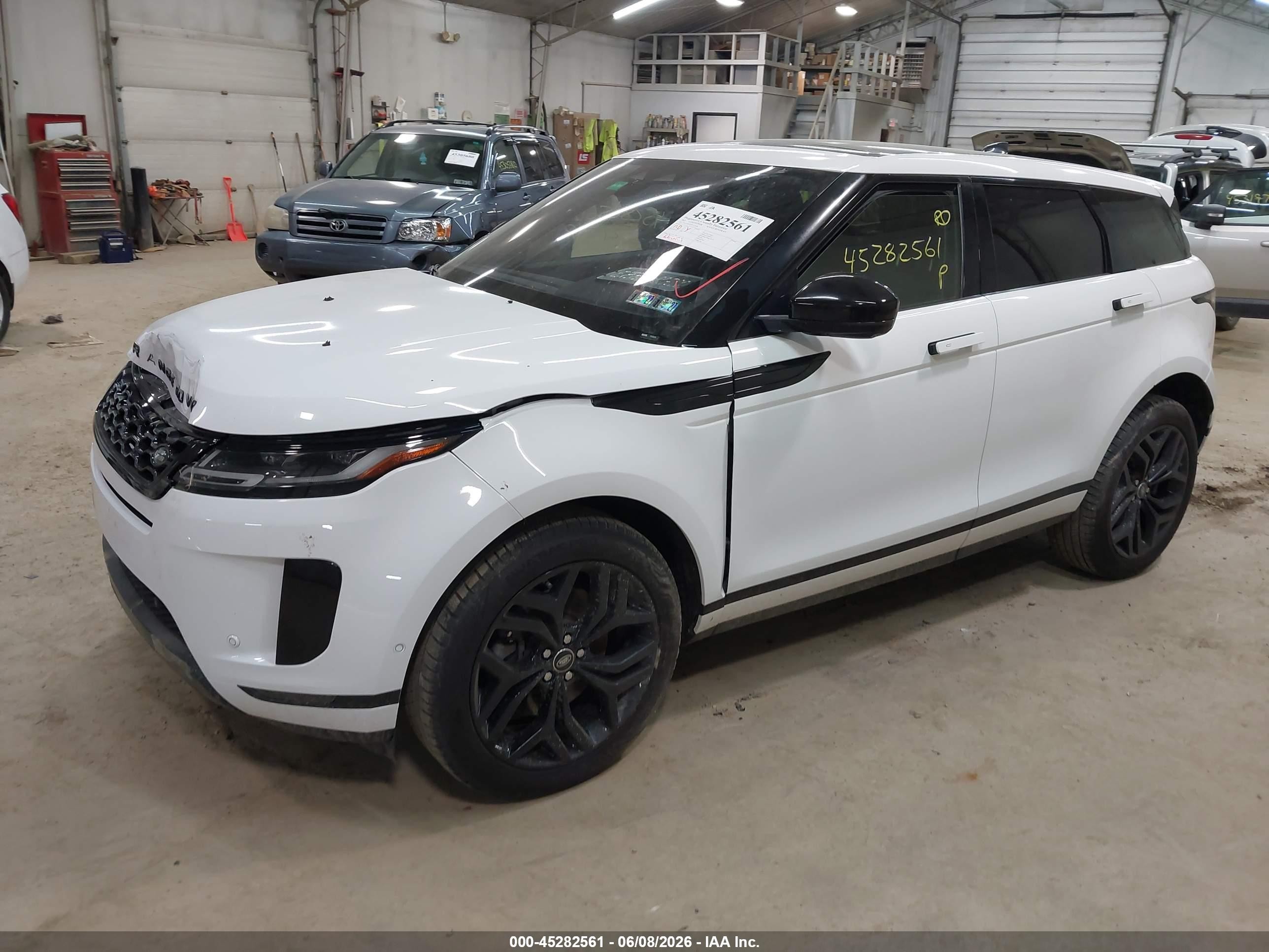 2021 Land Rover Range Rover Evoque Se White vin: SALZP2FX1MH123146