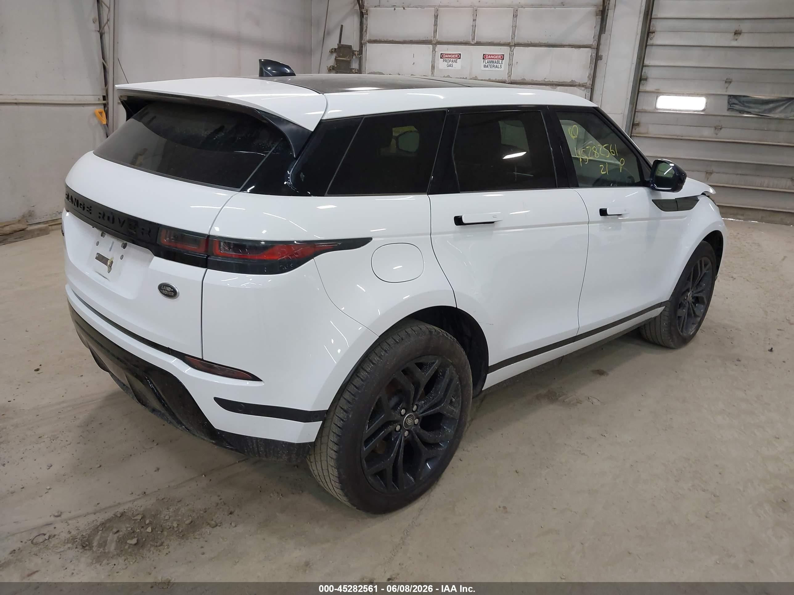 2021 Land Rover Range Rover Evoque Se White vin: SALZP2FX1MH123146