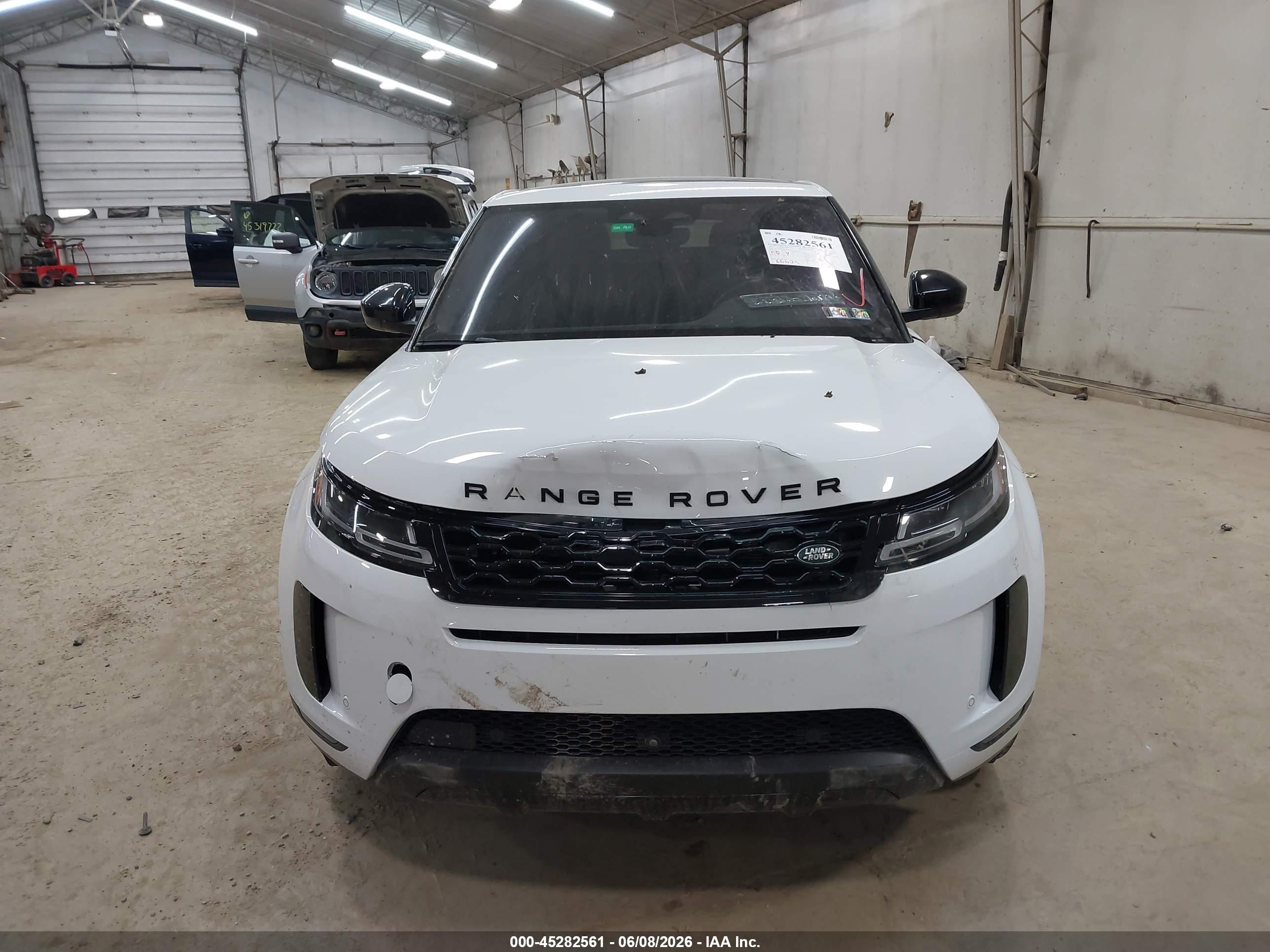 2021 Land Rover Range Rover Evoque Se White vin: SALZP2FX1MH123146