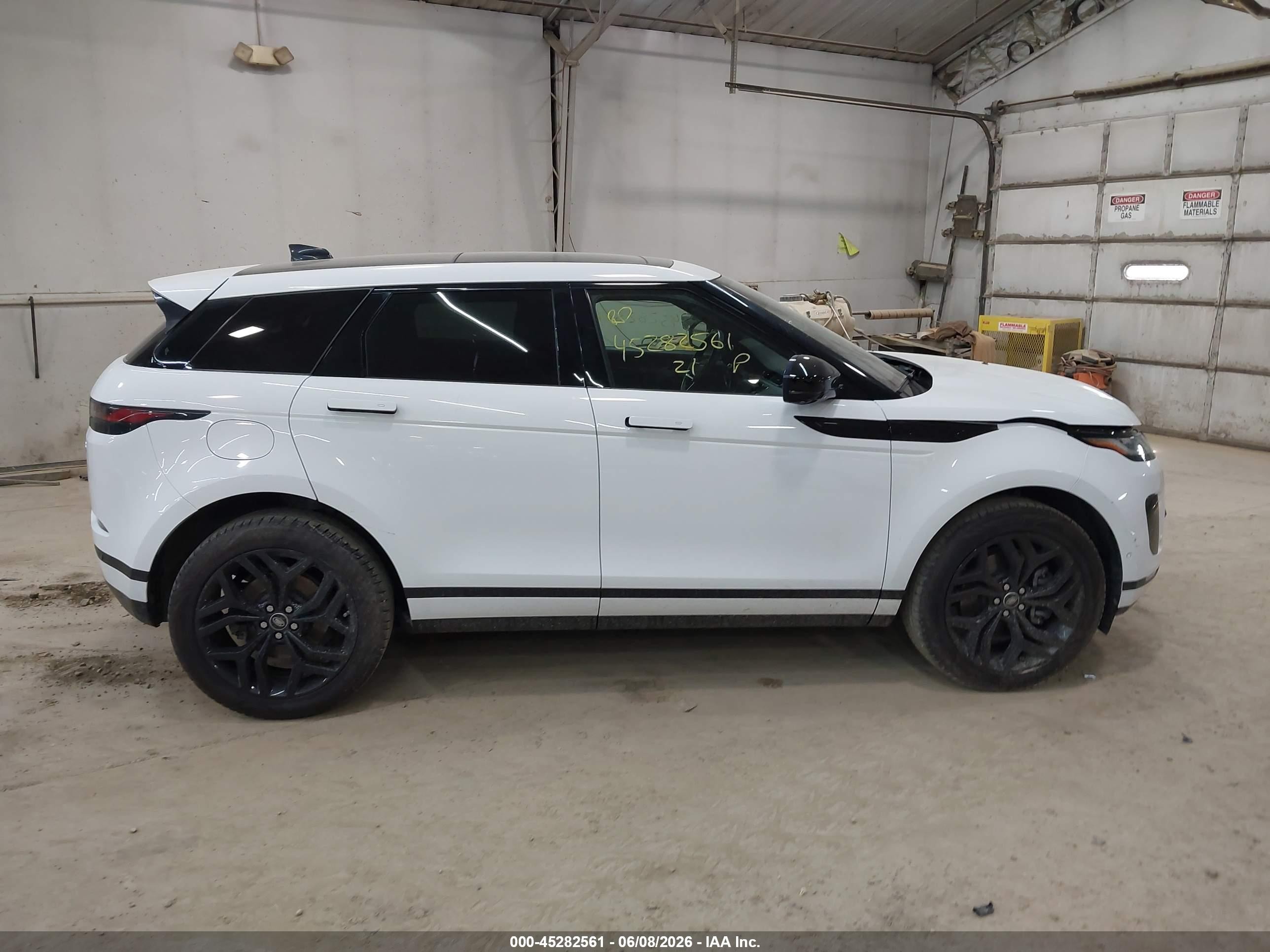 2021 Land Rover Range Rover Evoque Se White vin: SALZP2FX1MH123146