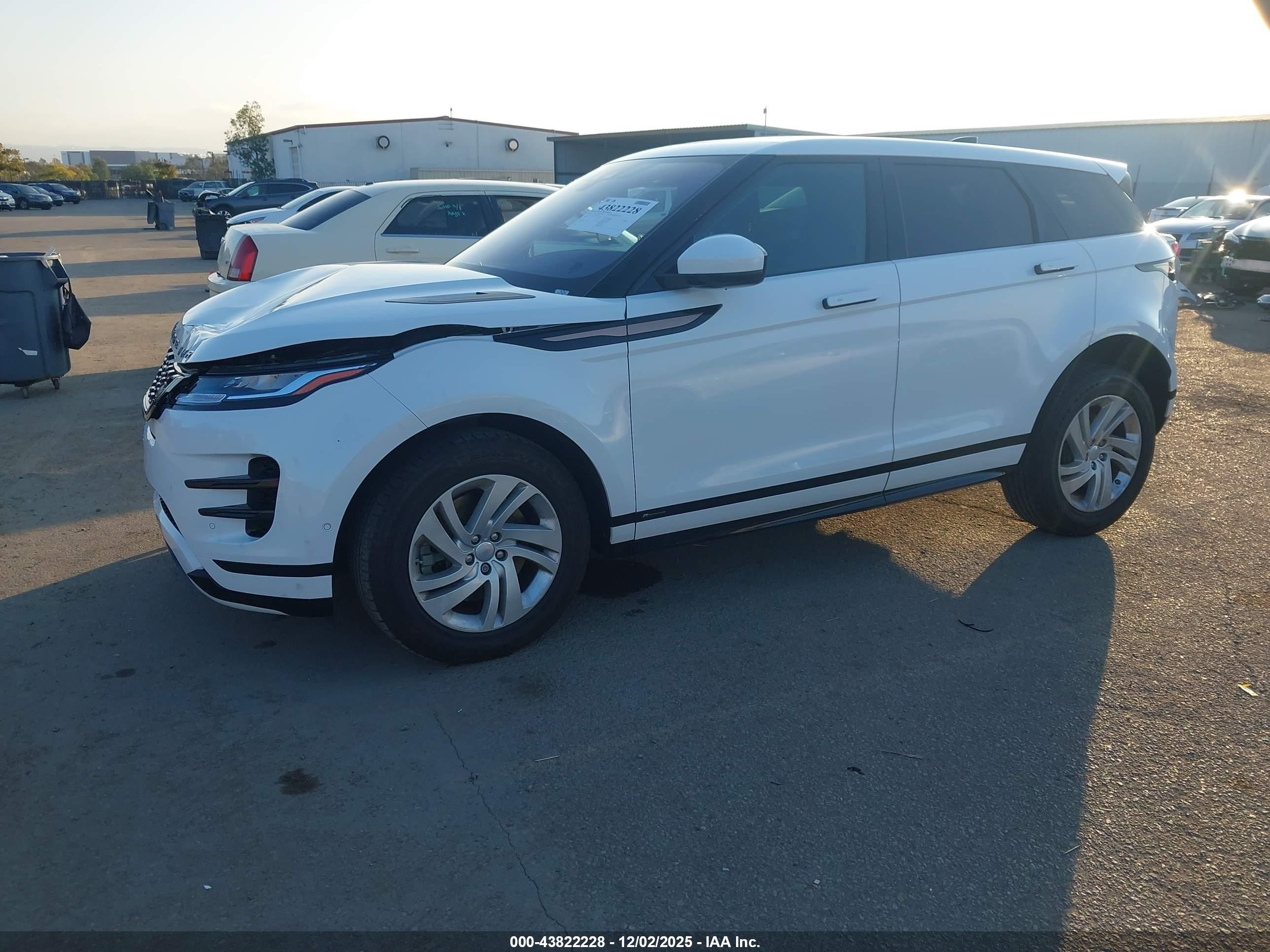 2020 Land Rover Range Rover Evoque R-dynamic S White vin: SALZT2GX7LH057873