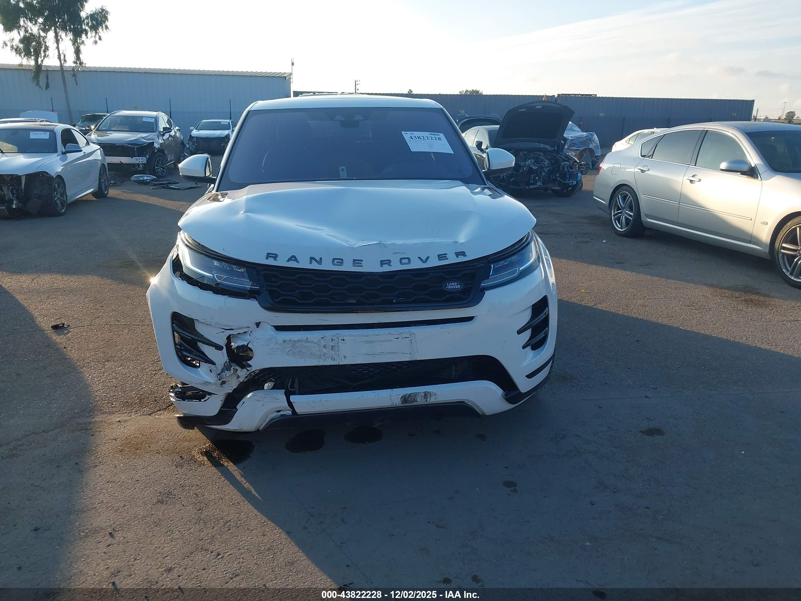 2020 Land Rover Range Rover Evoque R-dynamic S White vin: SALZT2GX7LH057873