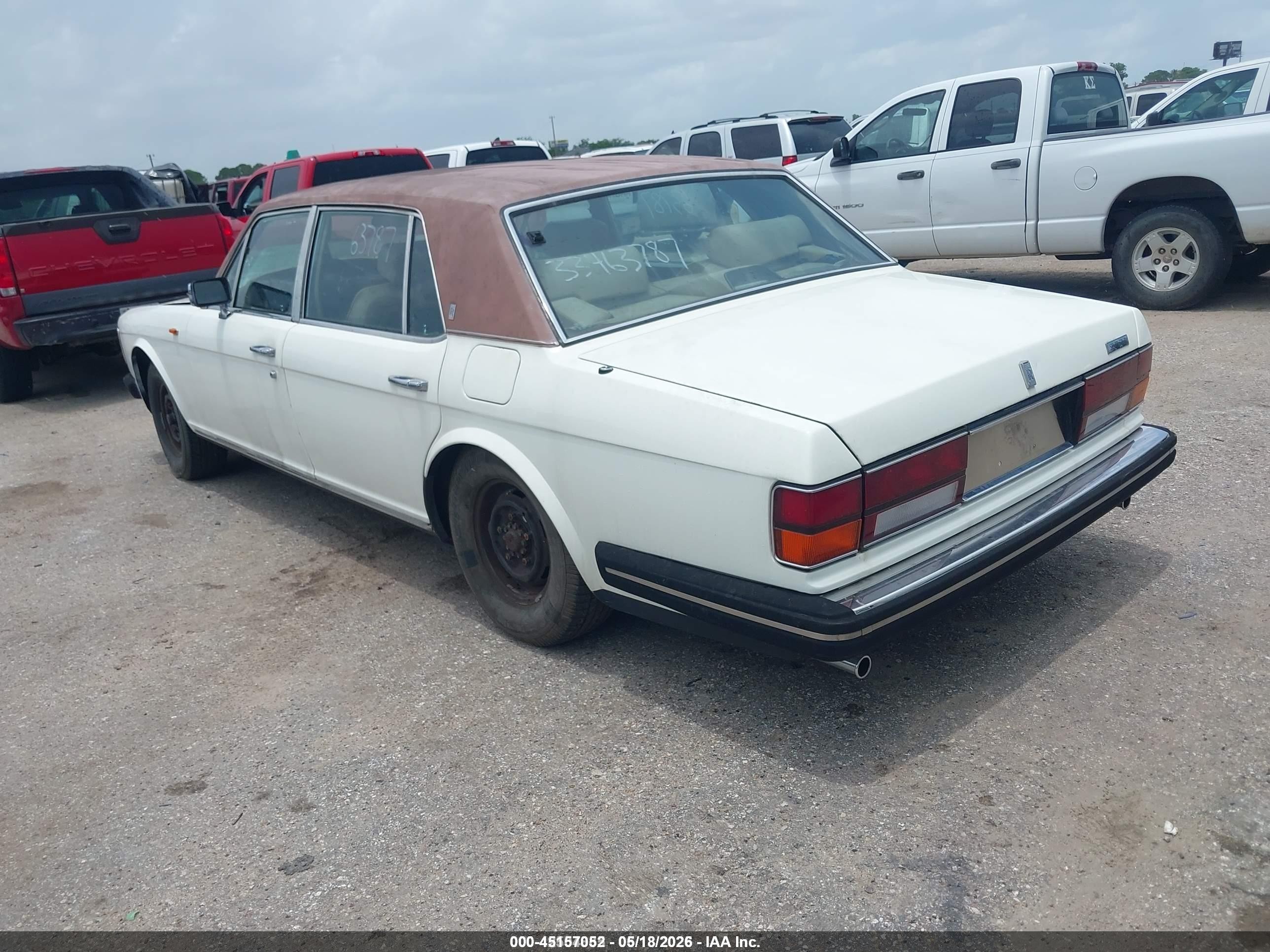 1986 Rolls-royce Silver Spur   Белый vin: SCAZN42A5GCX14809