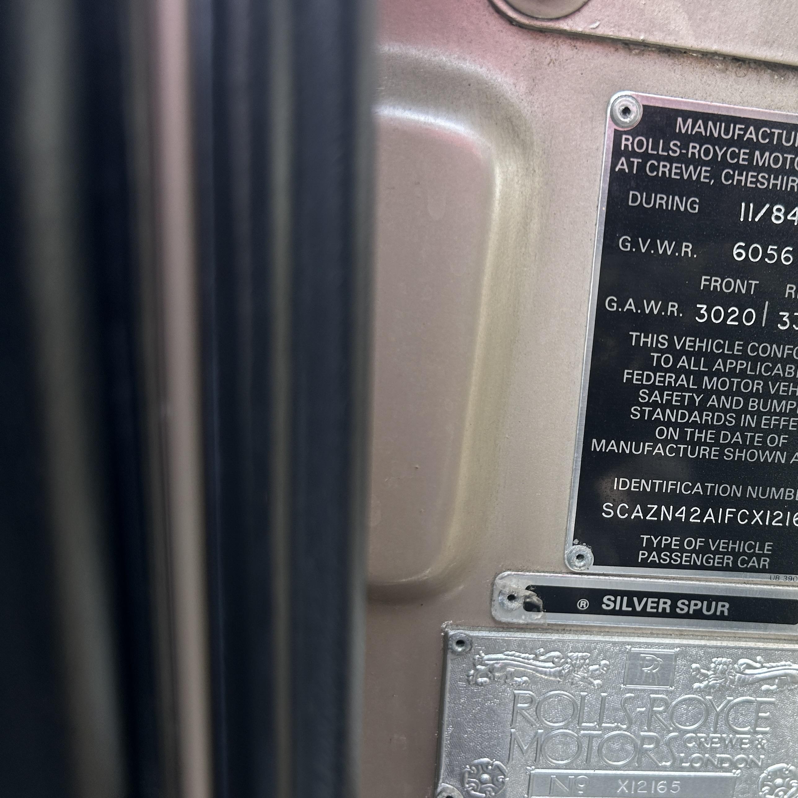 1985 Rolls-royce Silver Spur   Gold vin: SCAZN42A1FCX12165