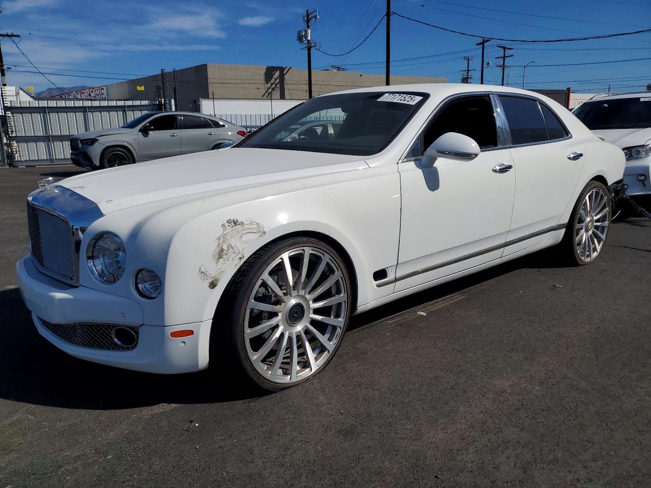2012 Bentley Mulsanne White vin: SCBBB7ZH0CC017066