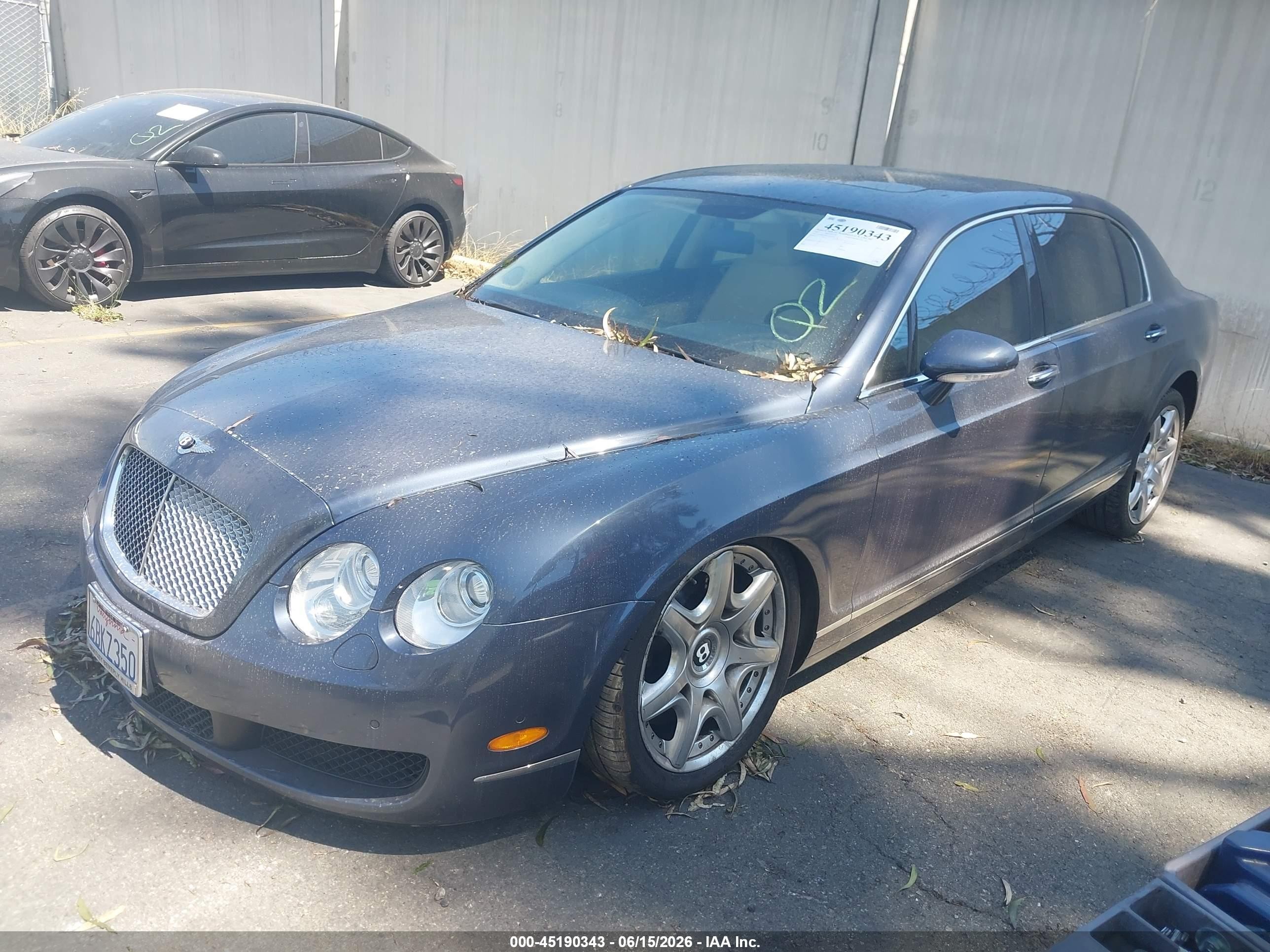 2007 Bentley Continental Flying Spur   Gray vin: SCBBR93W07C047785