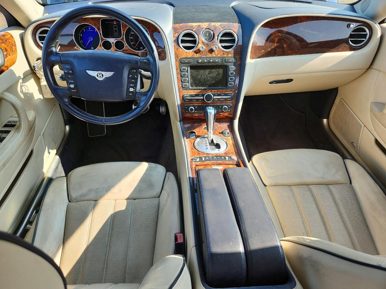 2009 Bentley Continental Flying Spur Синий vin: SCBBR93W59C060518
