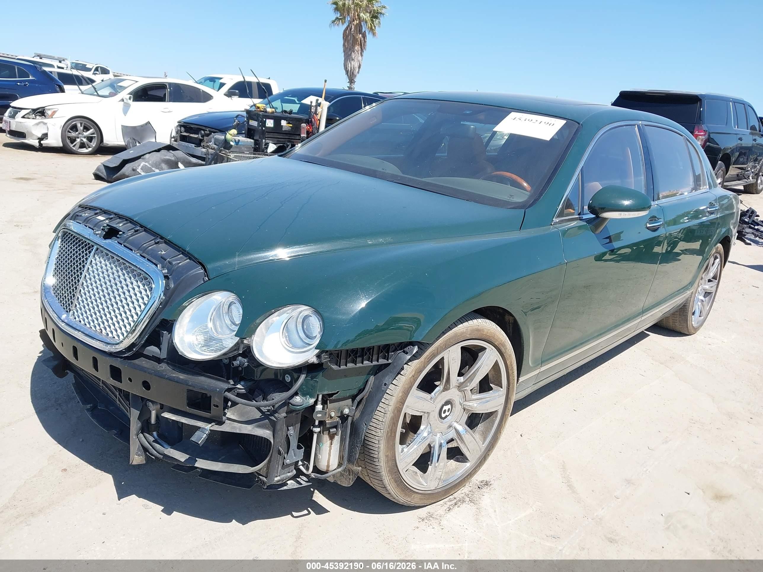 2007 Bentley Continental Flying Spur   Green vin: SCBBR93W87C041006