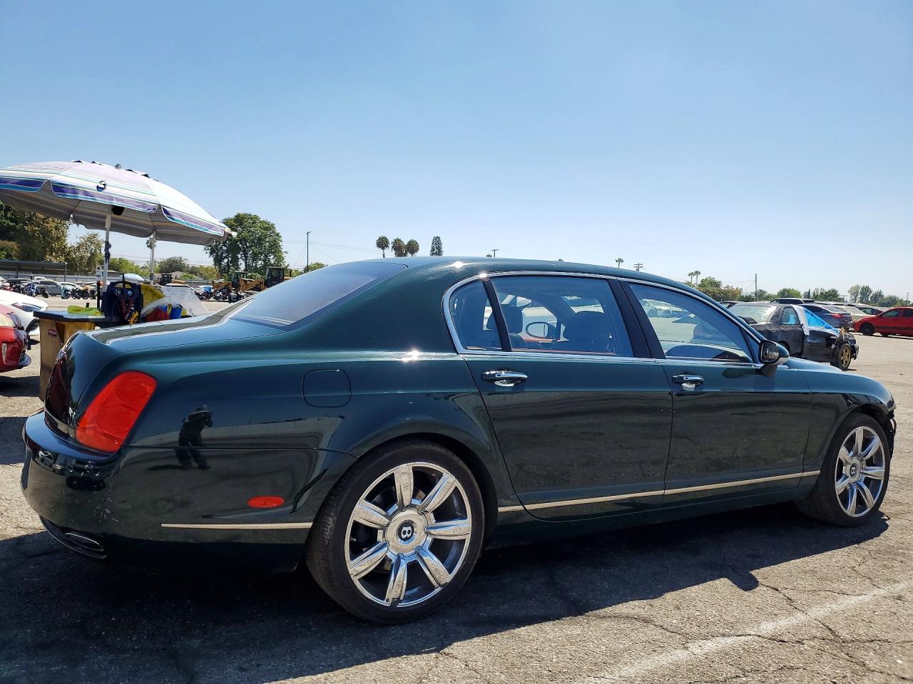 2007 Bentley Continental Flying Spur Зеленый vin: SCBBR93W87C041006