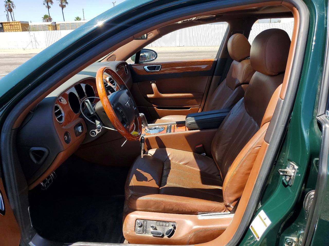2007 Bentley Continental Flying Spur Зеленый vin: SCBBR93W87C041006