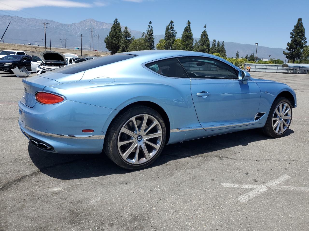 2022 Bentley Continental Gt Blue vin: SCBCG2ZG4NC094932