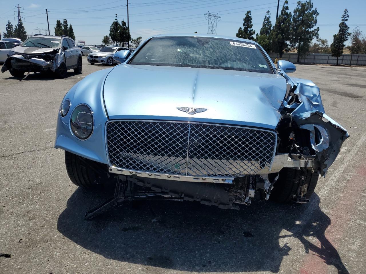 2022 Bentley Continental Gt Blue vin: SCBCG2ZG4NC094932