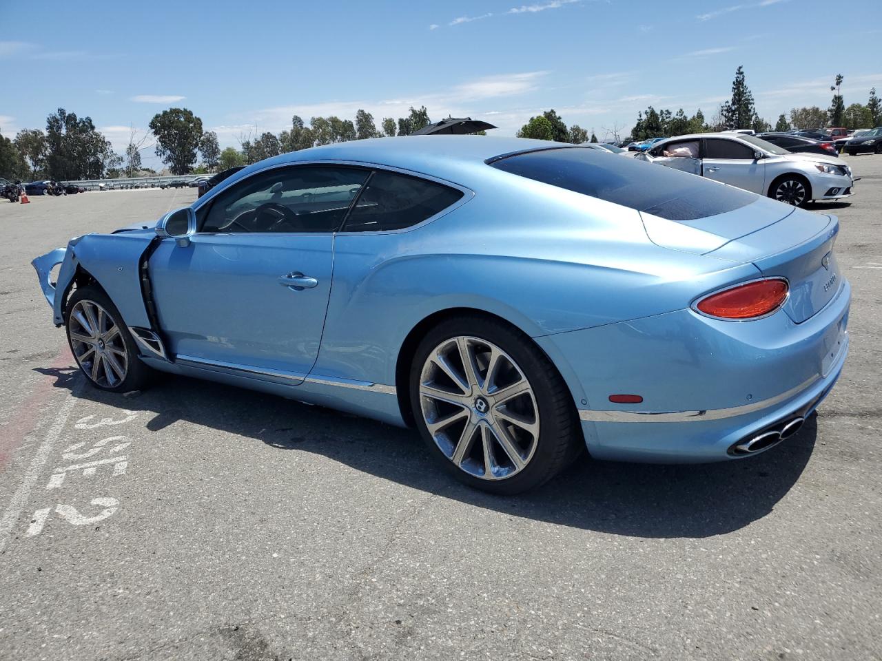 2022 Bentley Continental Gt Blue vin: SCBCG2ZG4NC094932