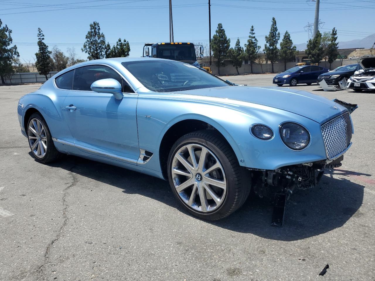 2022 Bentley Continental Gt Blue vin: SCBCG2ZG4NC094932