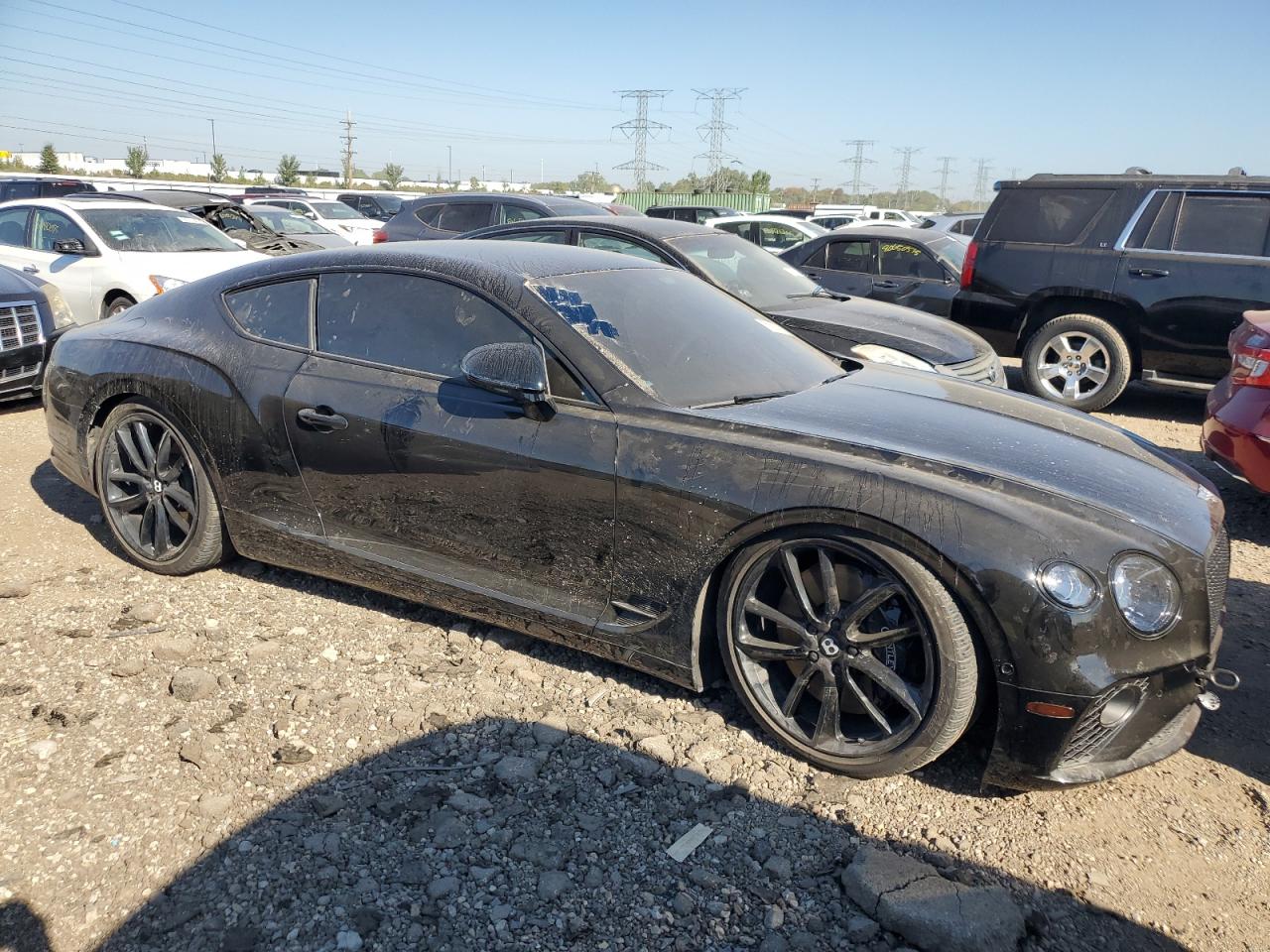 2022 Bentley Continental Gt Черный vin: SCBCG2ZG9NC091640