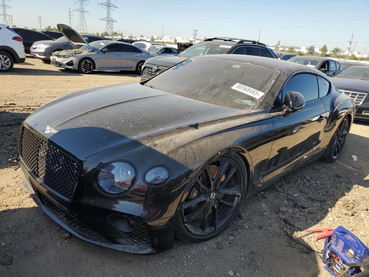 2022 Bentley Continental Gt Черный vin: SCBCG2ZG9NC091640
