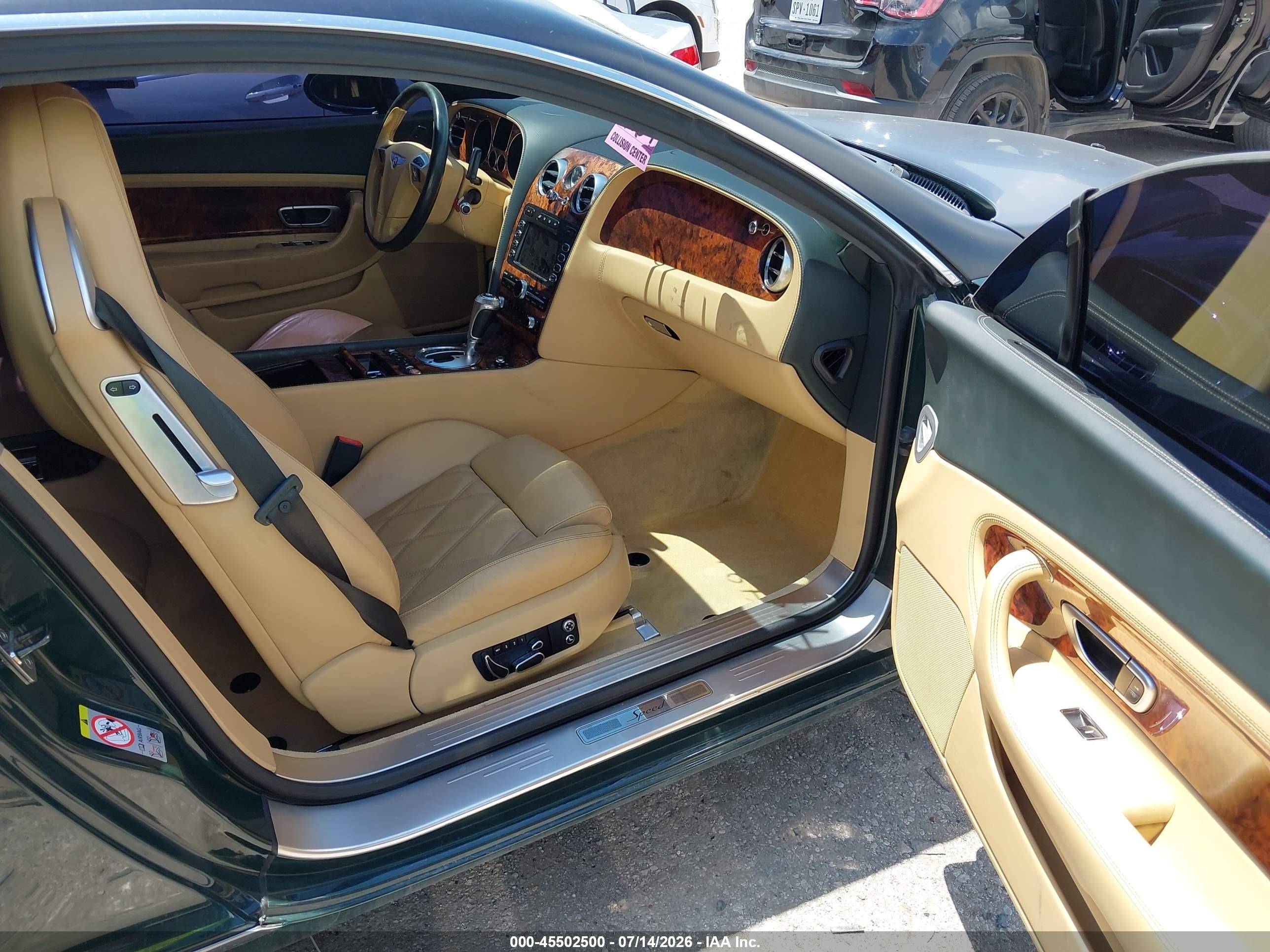 2008 Bentley Continental Gt Speed Зеленый vin: SCBCP73W68C058709
