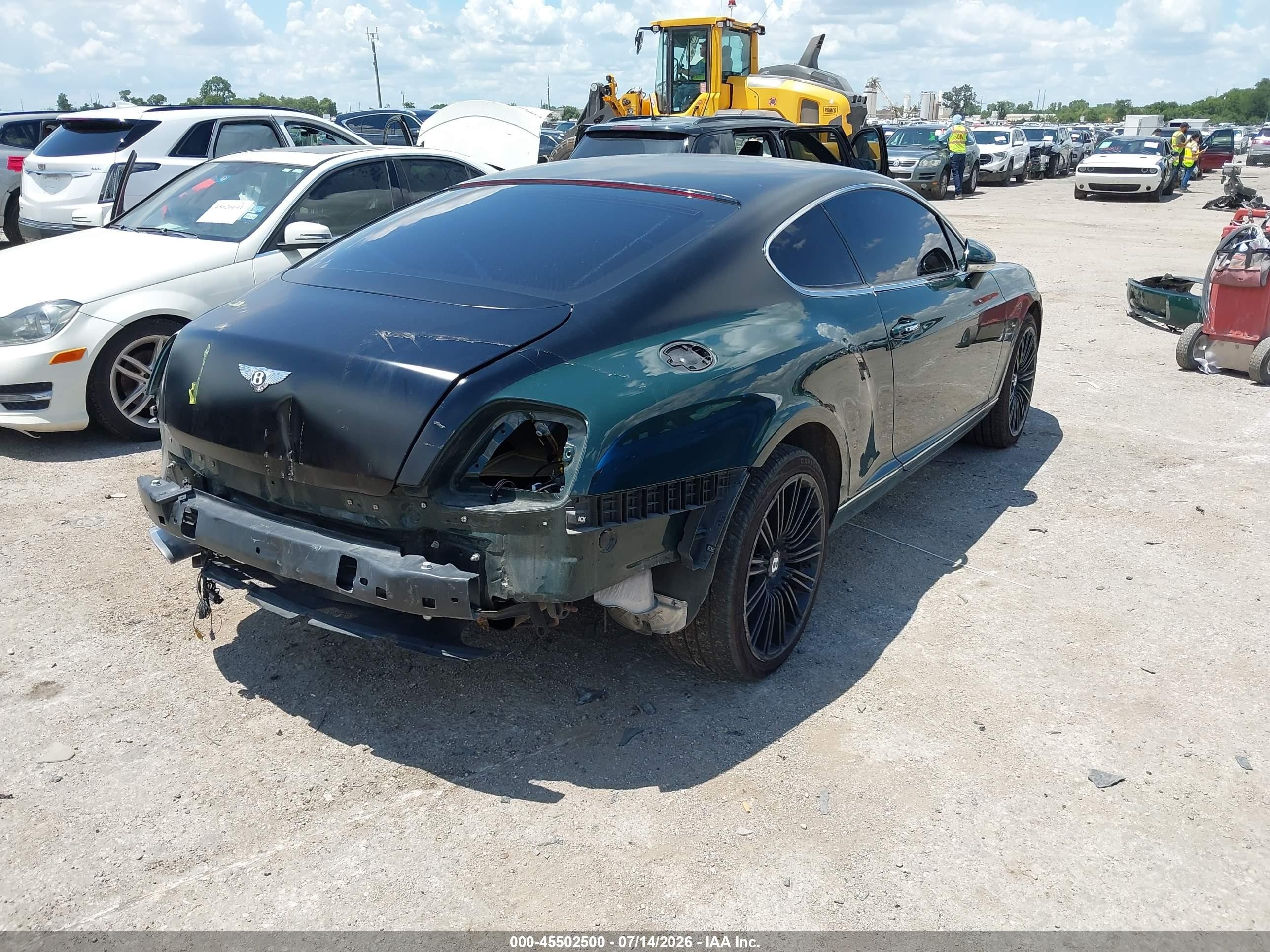 2008 Bentley Continental Gt Speed Зеленый vin: SCBCP73W68C058709