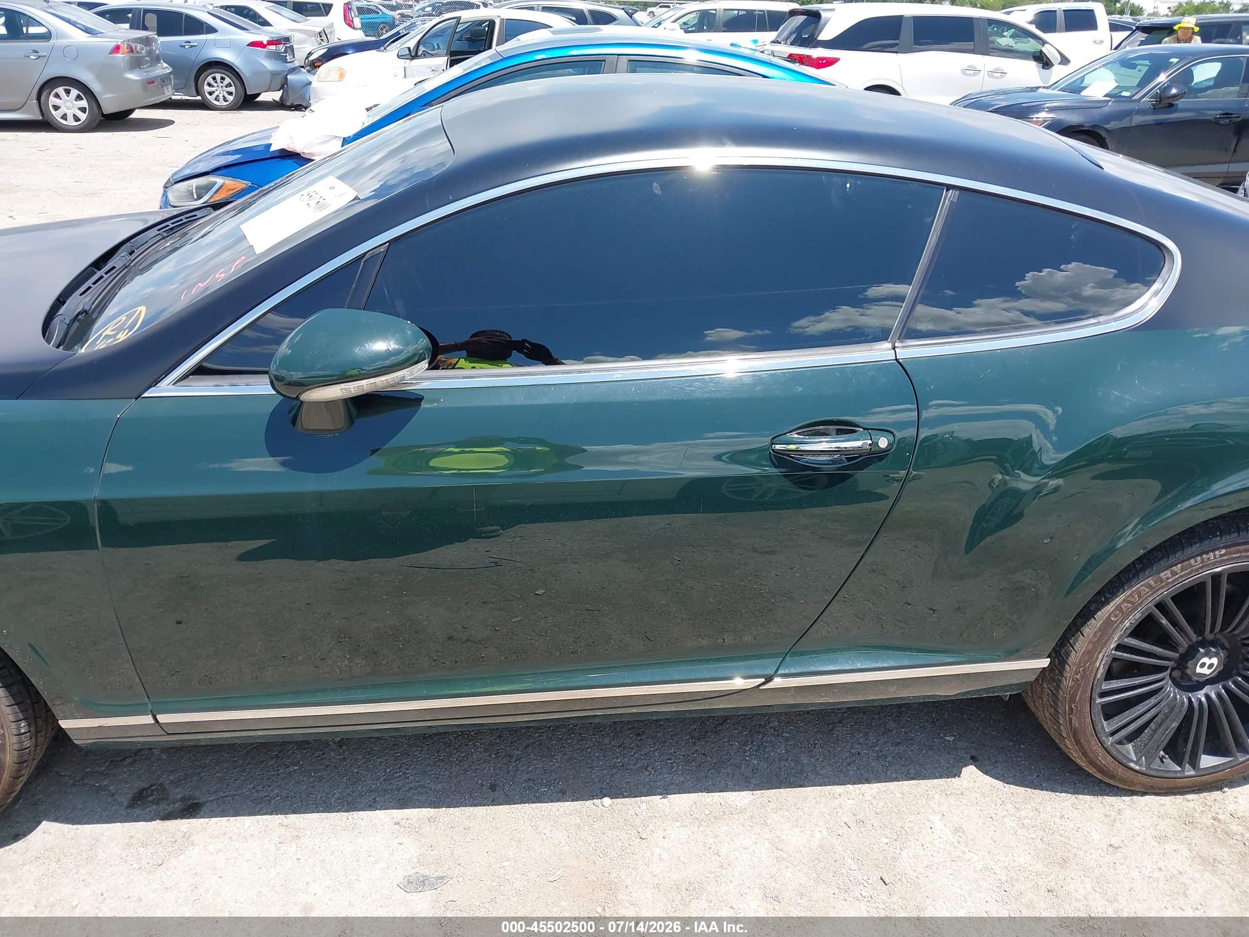 2008 Bentley Continental Gt Speed Зеленый vin: SCBCP73W68C058709