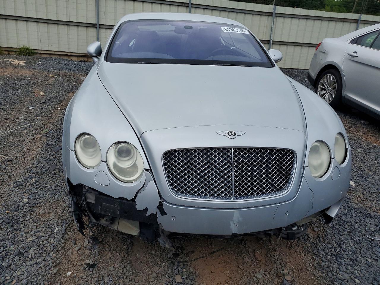 2005 Bentley Continental Gt Silver vin: SCBCR63W05C024281