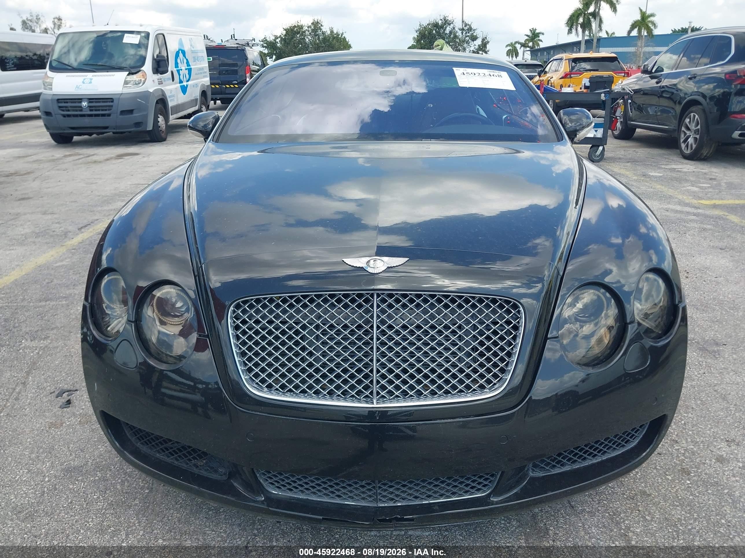 2004 Bentley Continental Gt   Черный vin: SCBCR63W14C022182