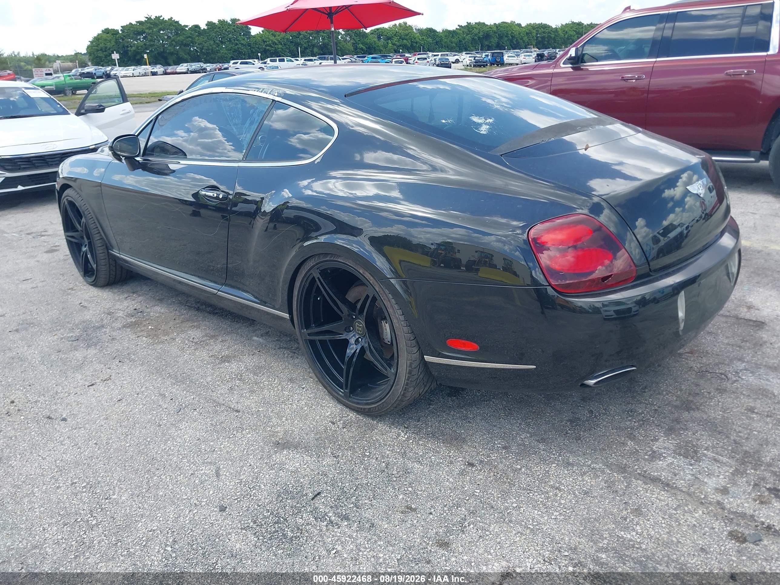 2004 Bentley Continental Gt   Черный vin: SCBCR63W14C022182
